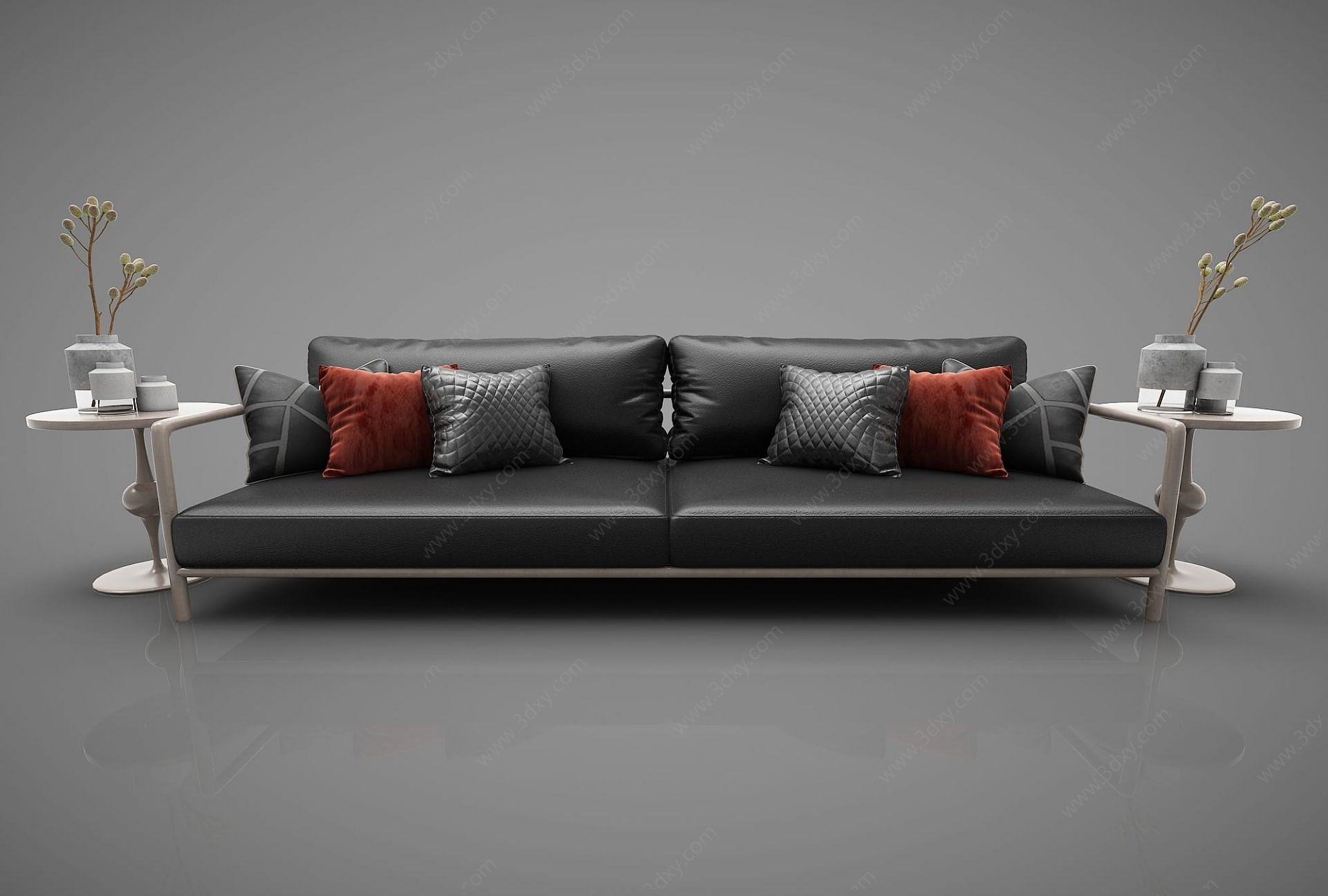 现代休息沙发3D模型