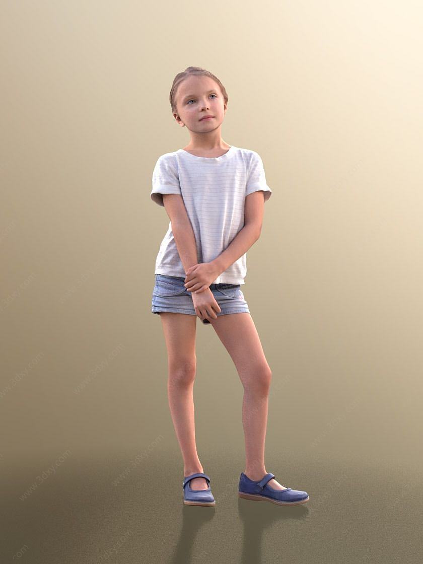 儿童人物3D模型