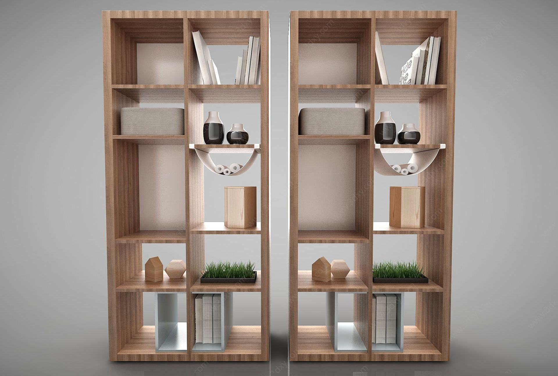 现代家居组合装饰柜3D模型