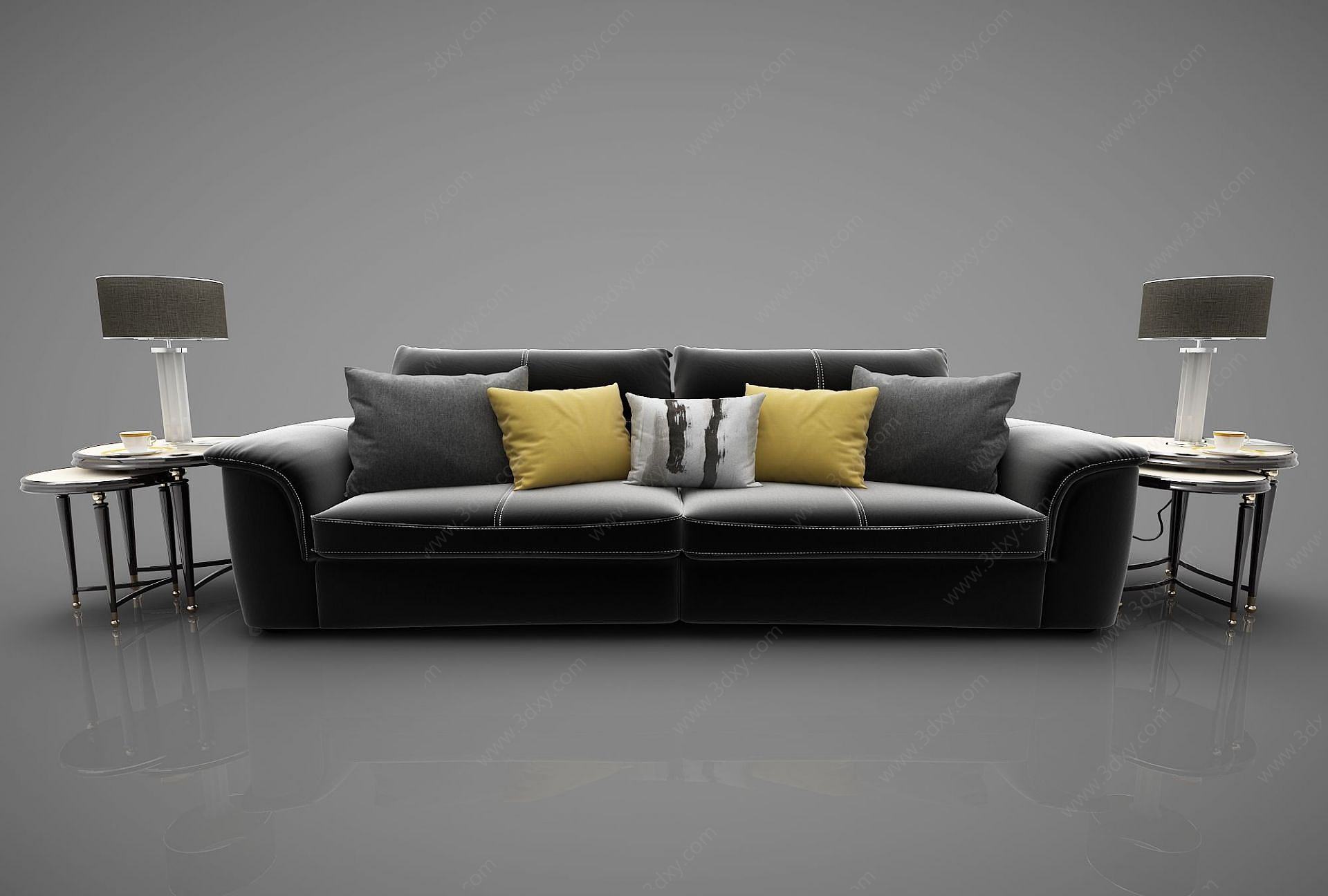 精致的沙发3D模型