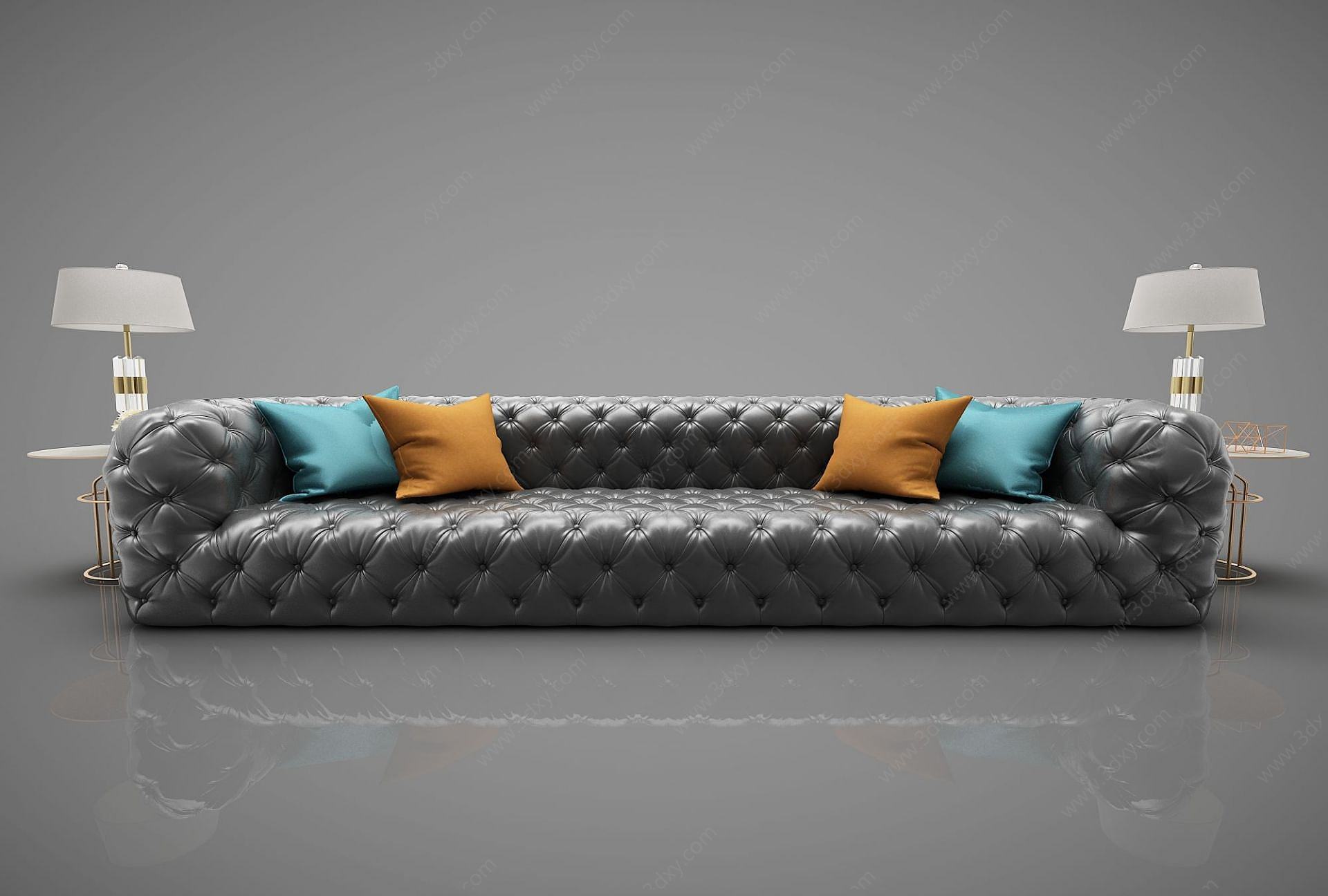 欧式休闲沙发3D模型