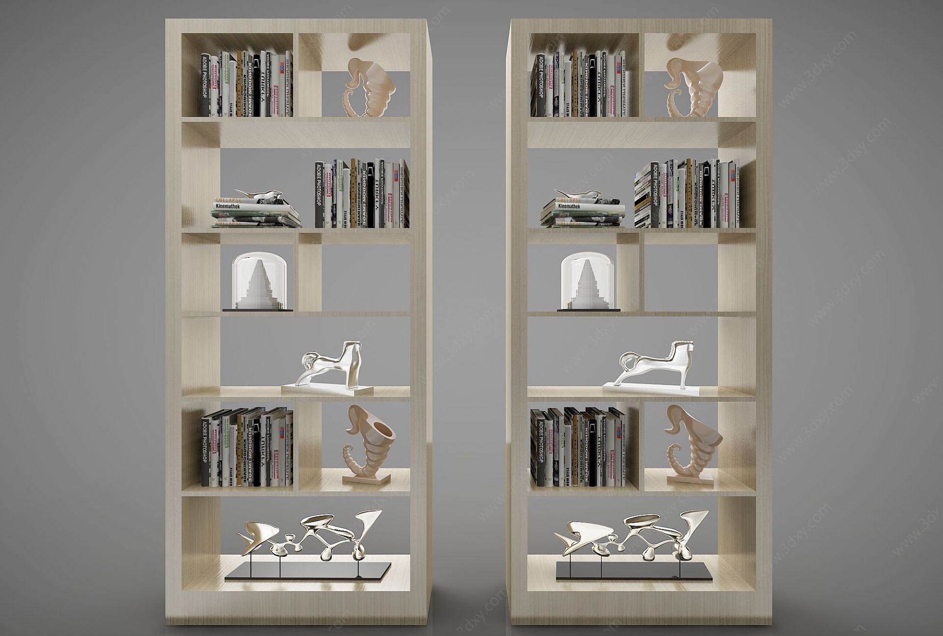 现代家居装饰柜3D模型