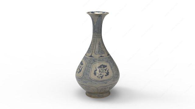 瓷器花瓶3D模型