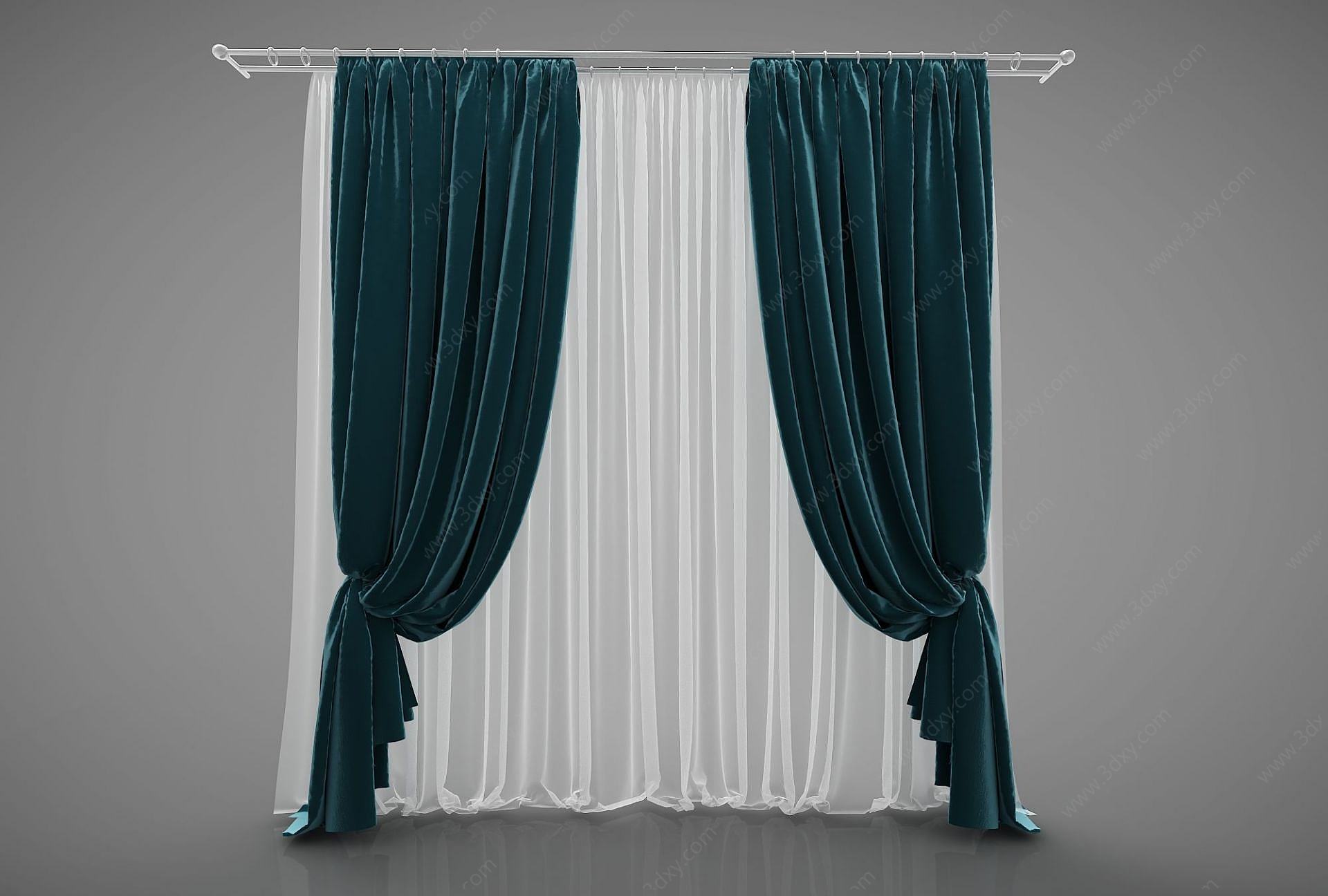 装饰窗帘3D模型