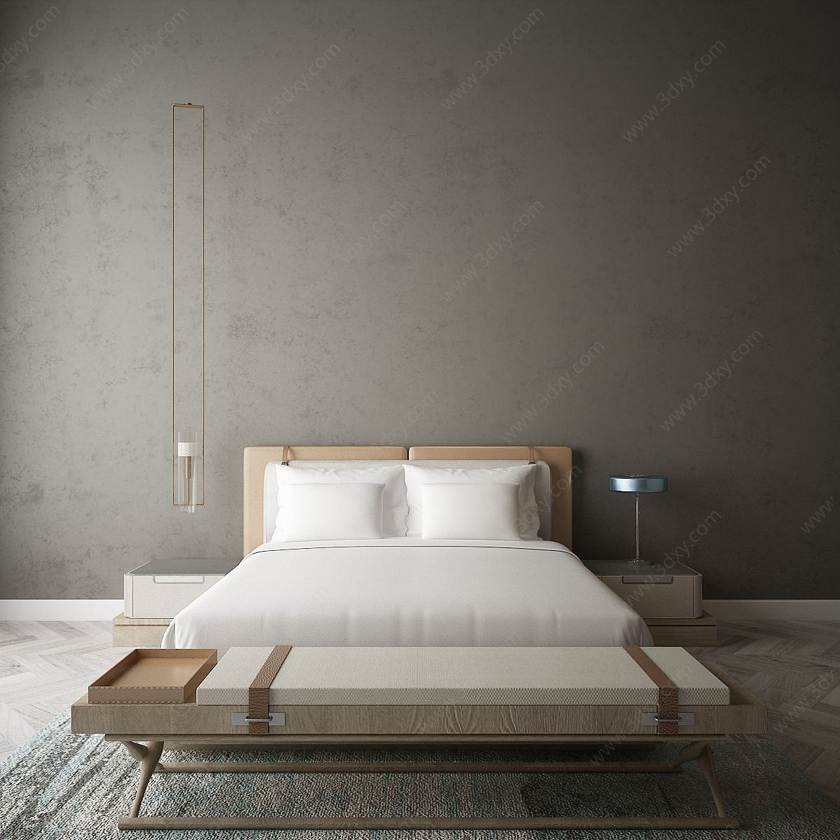 卧室床3D模型