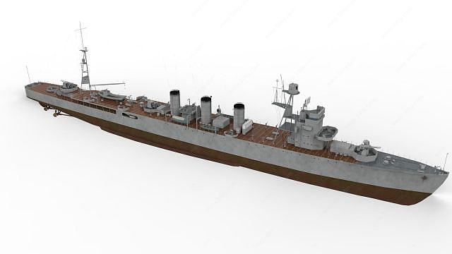 军舰3D模型