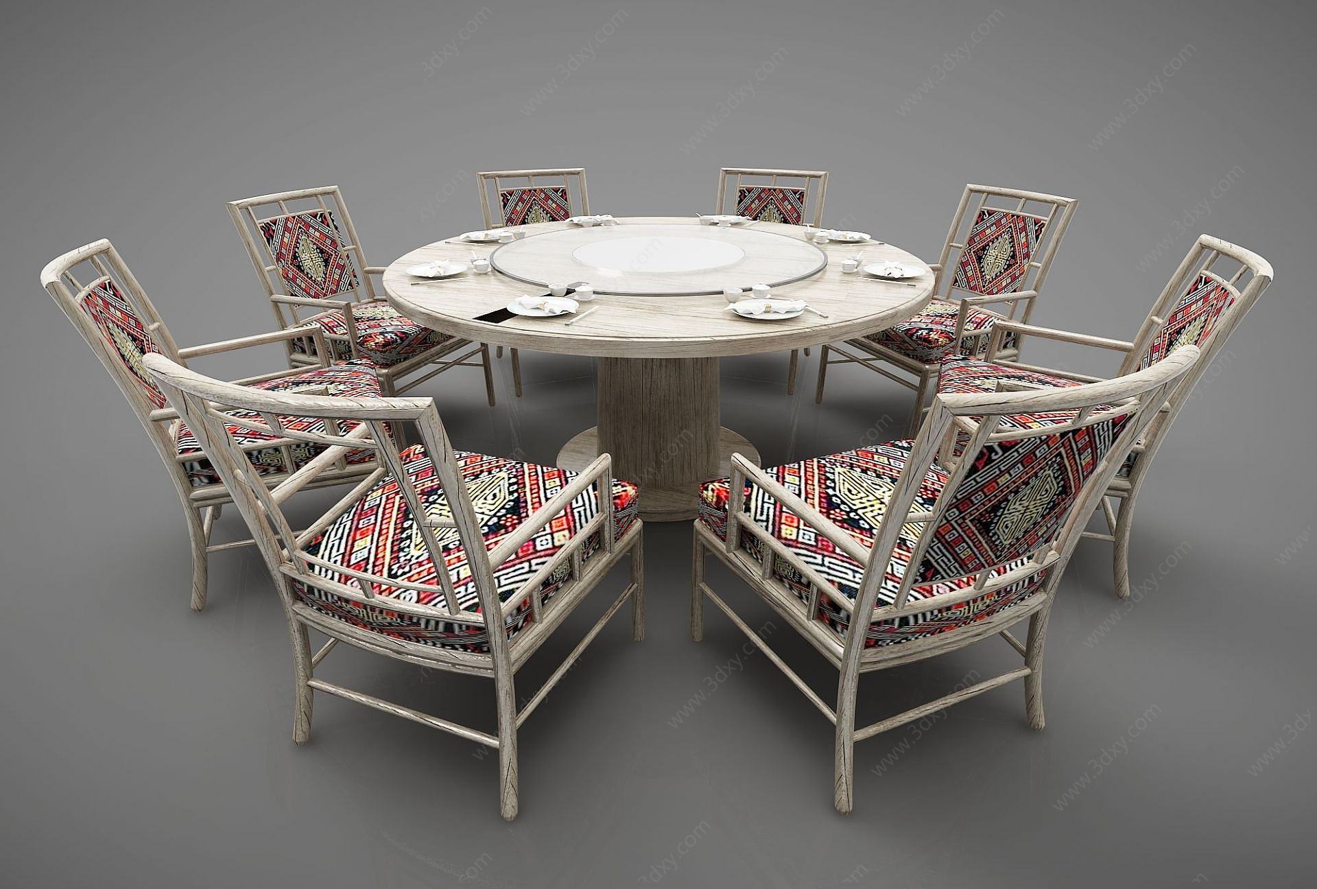 餐桌椅3D模型