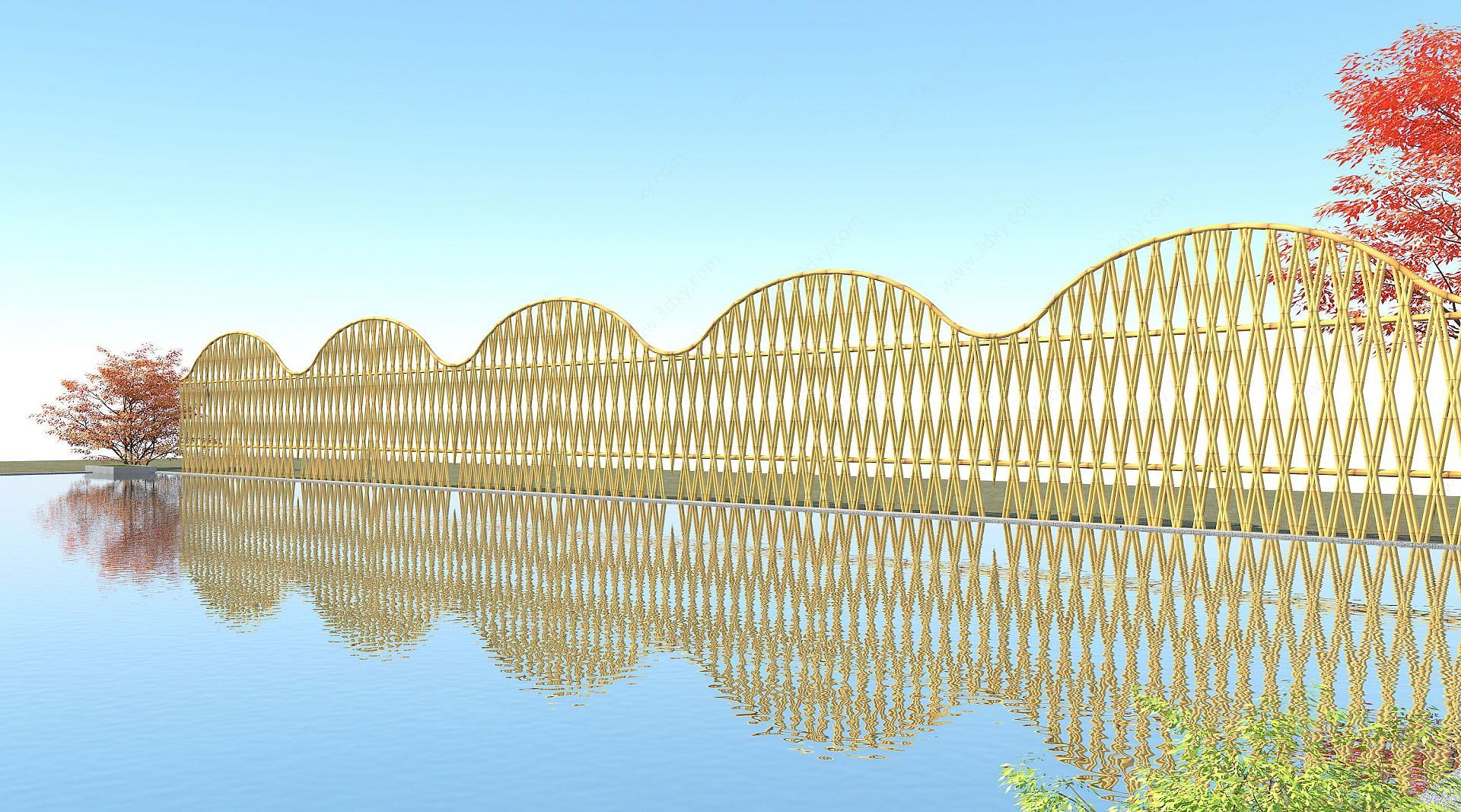 围栏3D模型