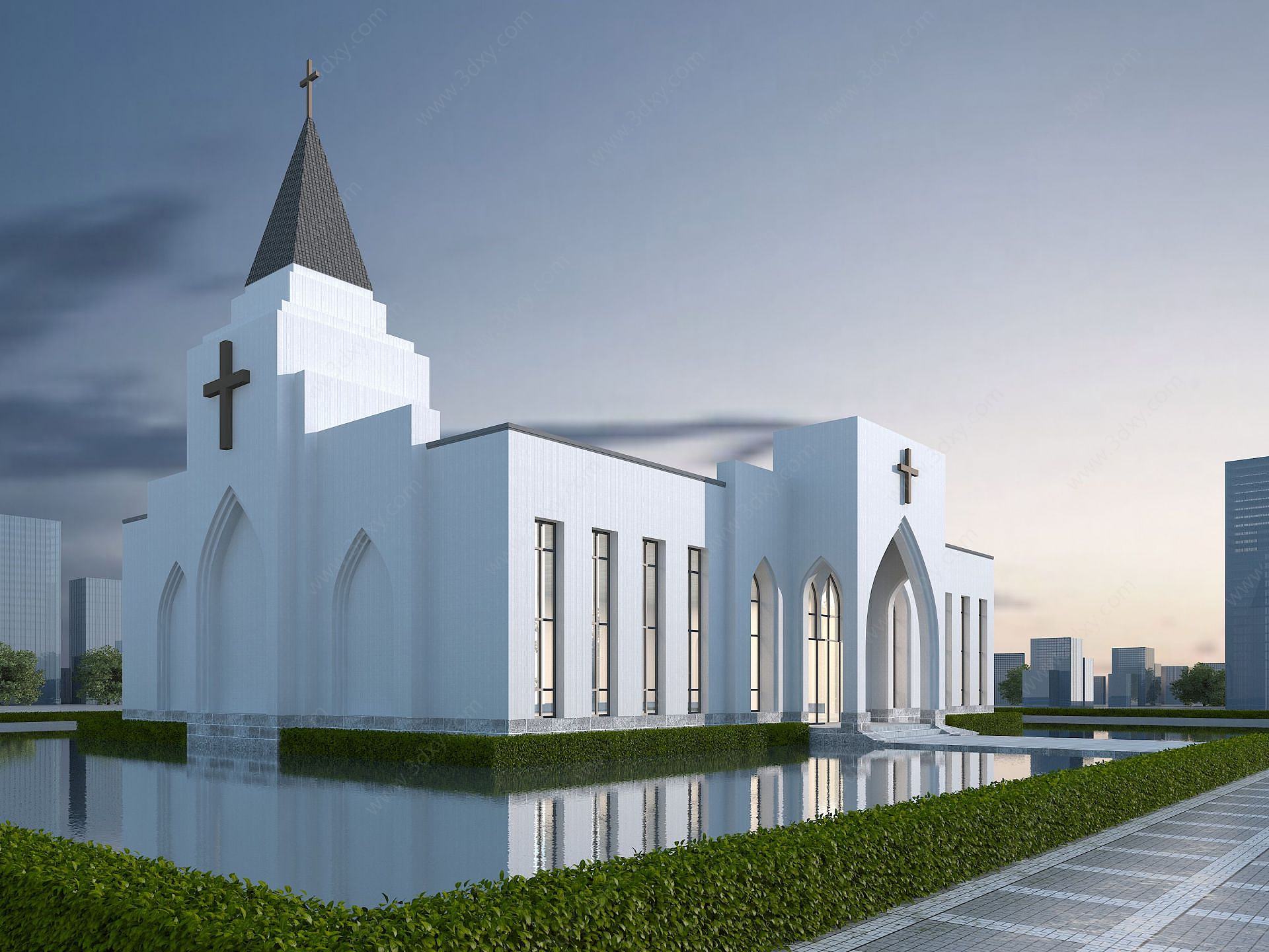 基督教堂3D模型