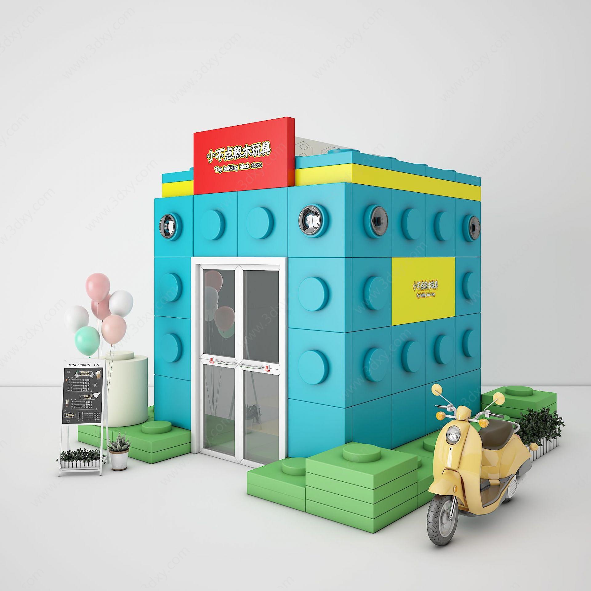 售货亭3D模型