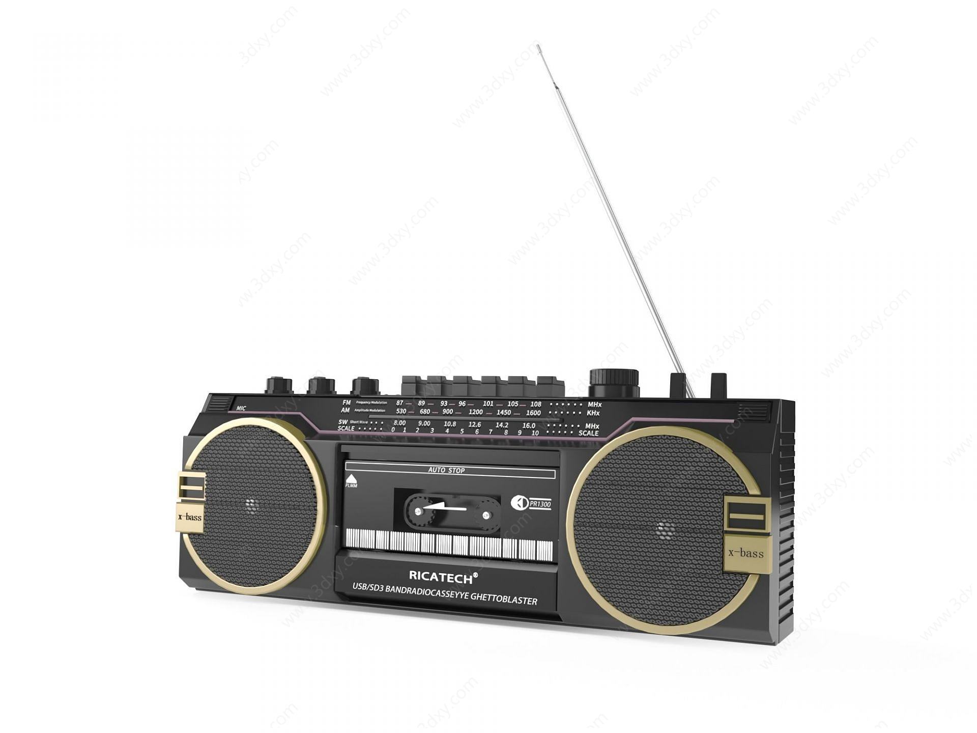 收音机3D模型