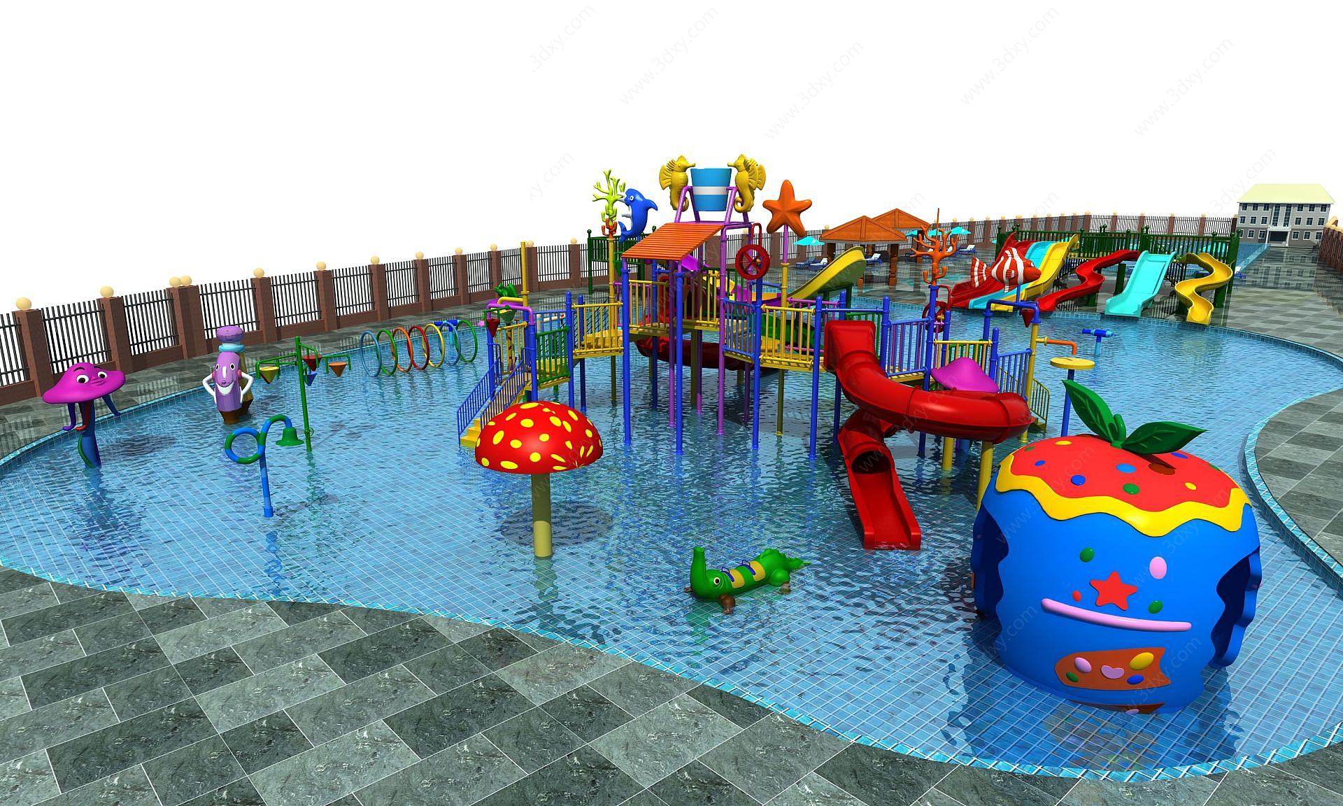 儿童戏水池3D模型