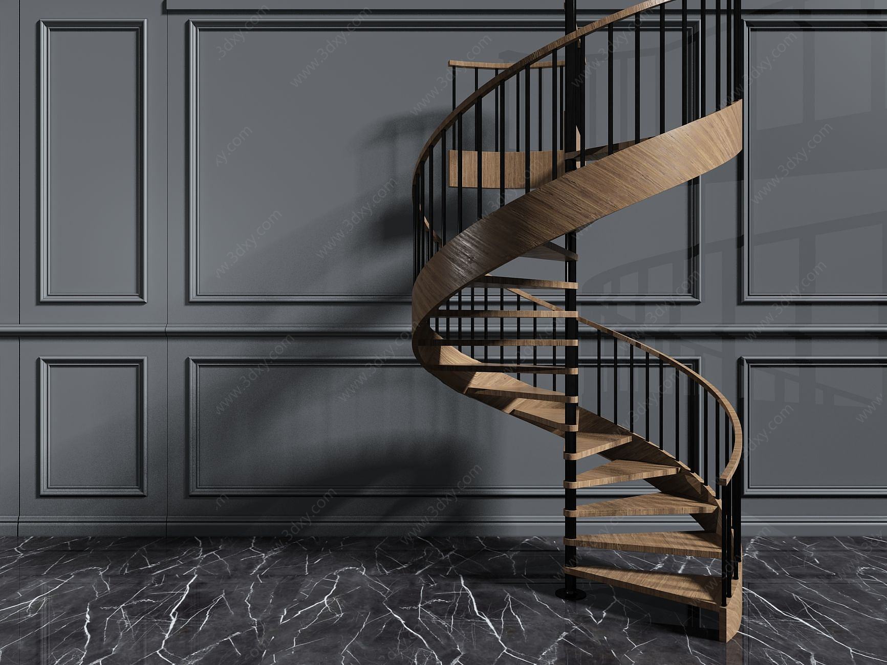 室内设计施工图深化007 - 旋转楼梯怎么画？- 设计得到&dop设计 - 知乎