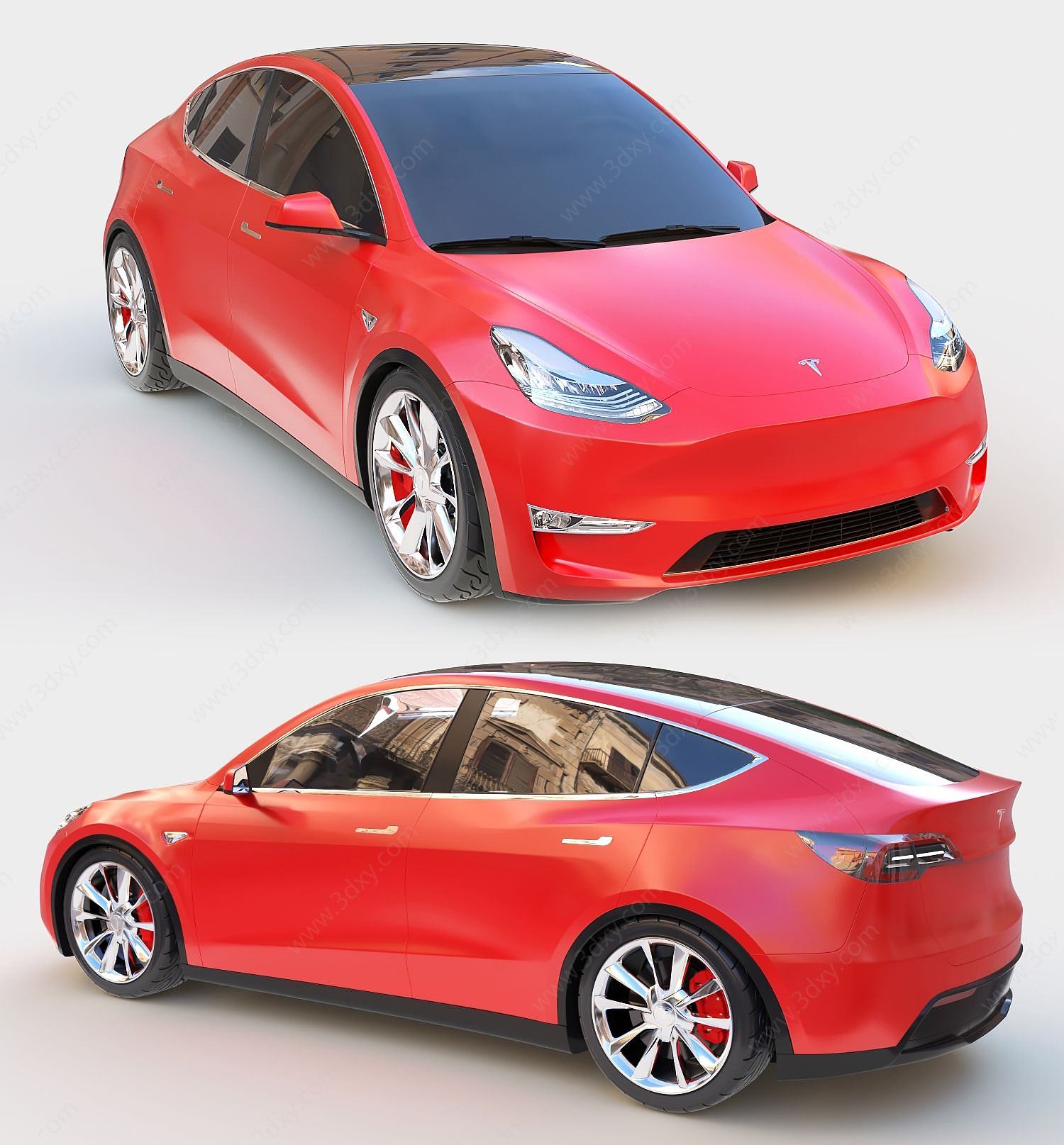 特斯拉Model-Y汽车3D模型