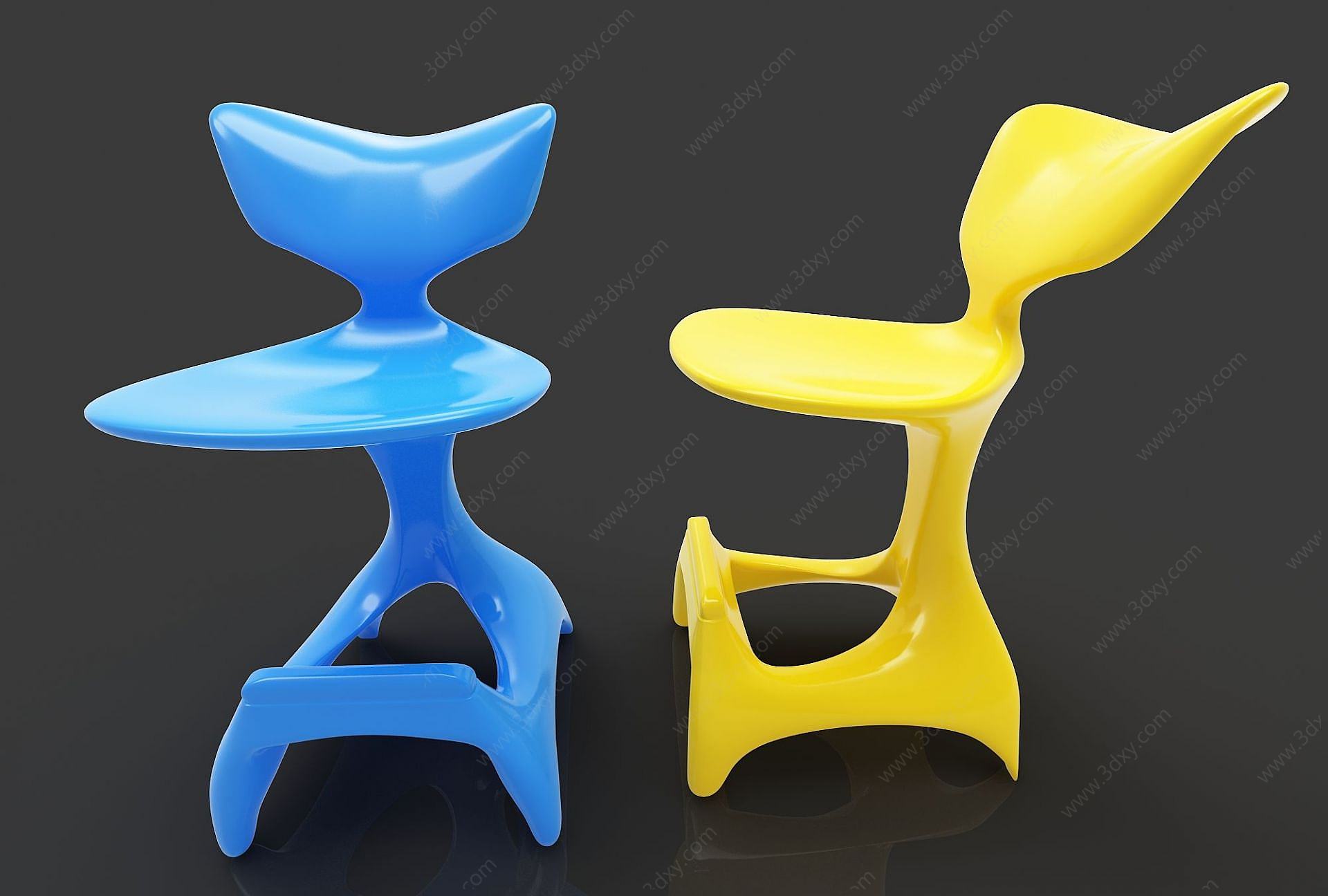 卡通椅子3D模型