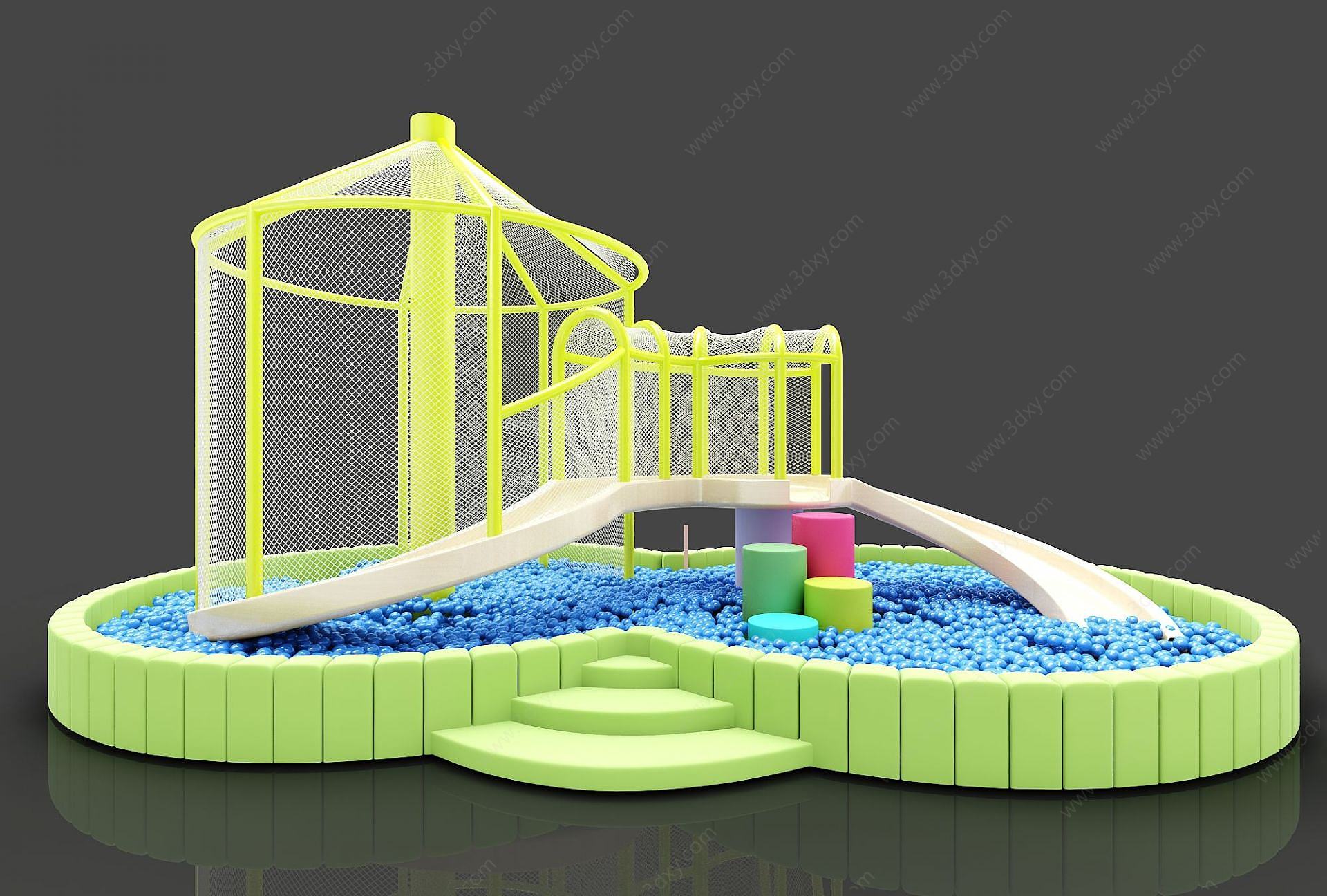 儿童娱乐器材3D模型