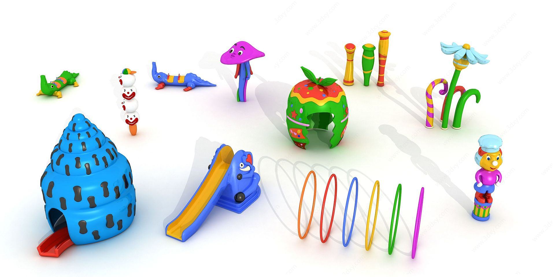 益智玩具3D模型