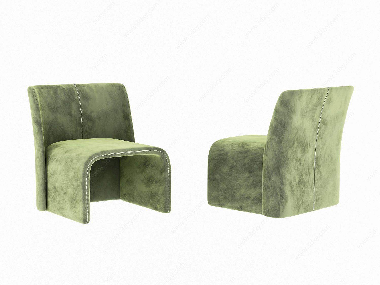 现代休闲小沙发3D模型