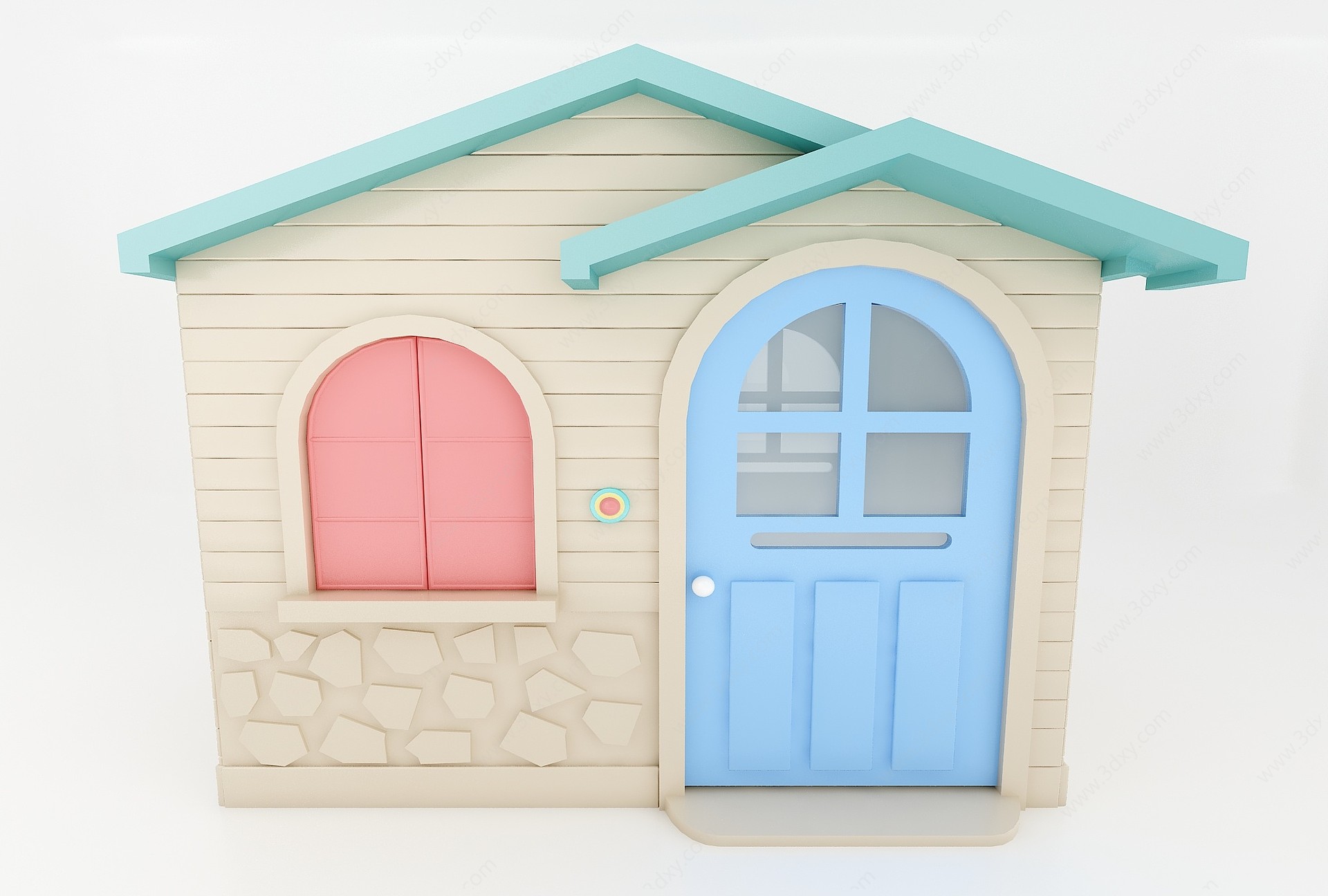 卡通小屋子3D模型