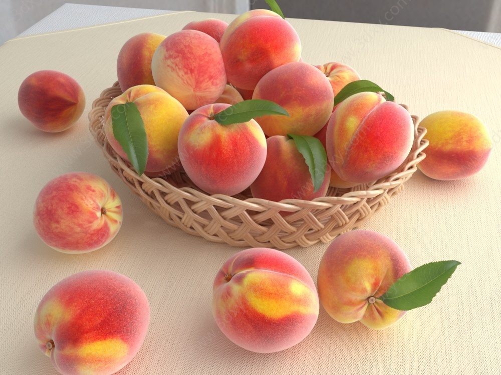 水蜜桃3D模型
