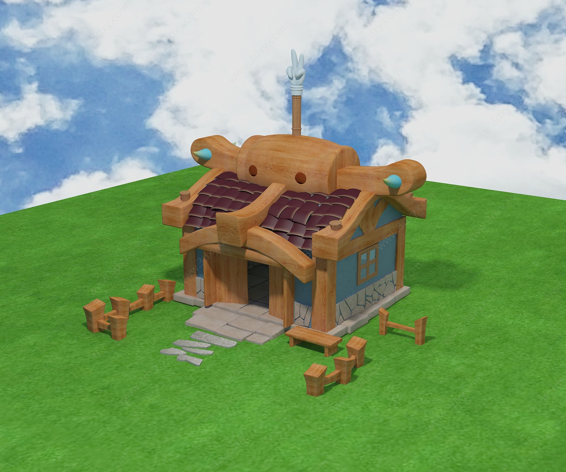 游戏房屋3D模型