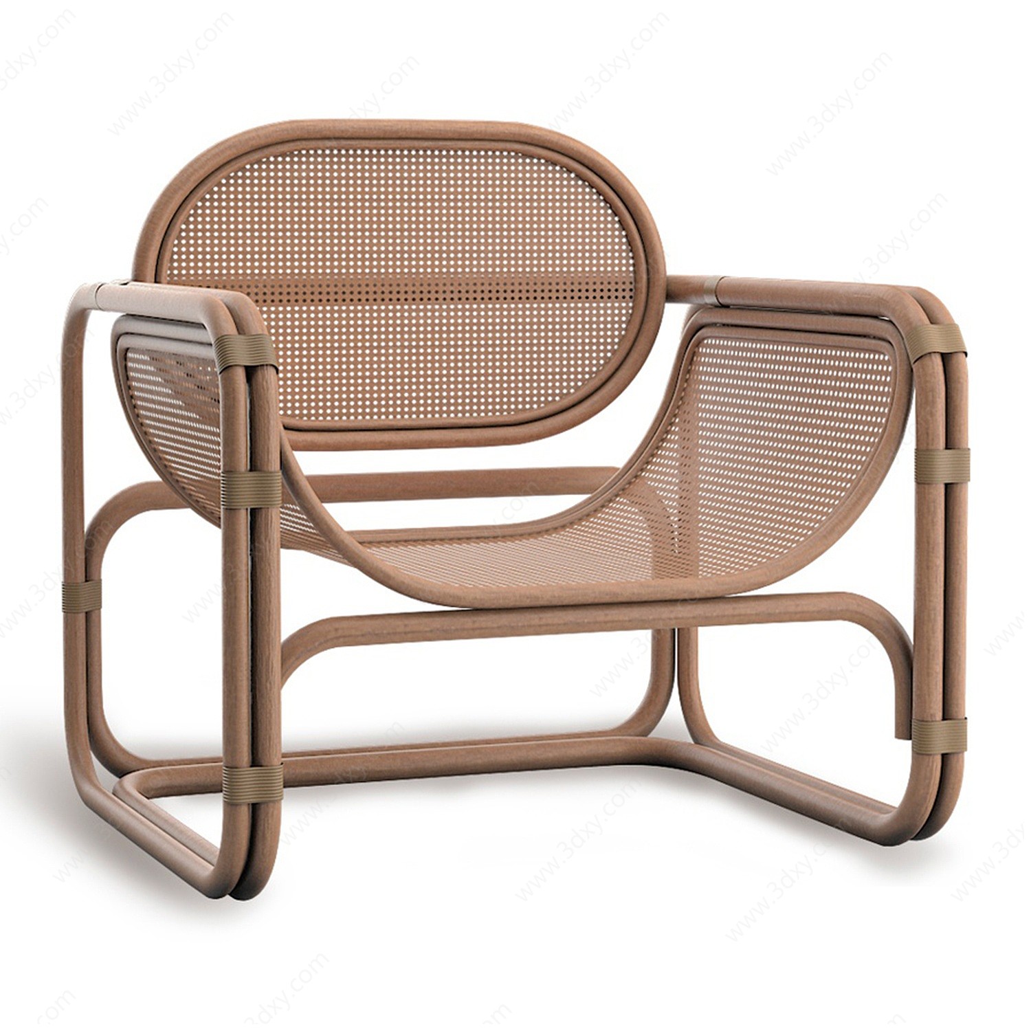 休闲藤椅3D模型