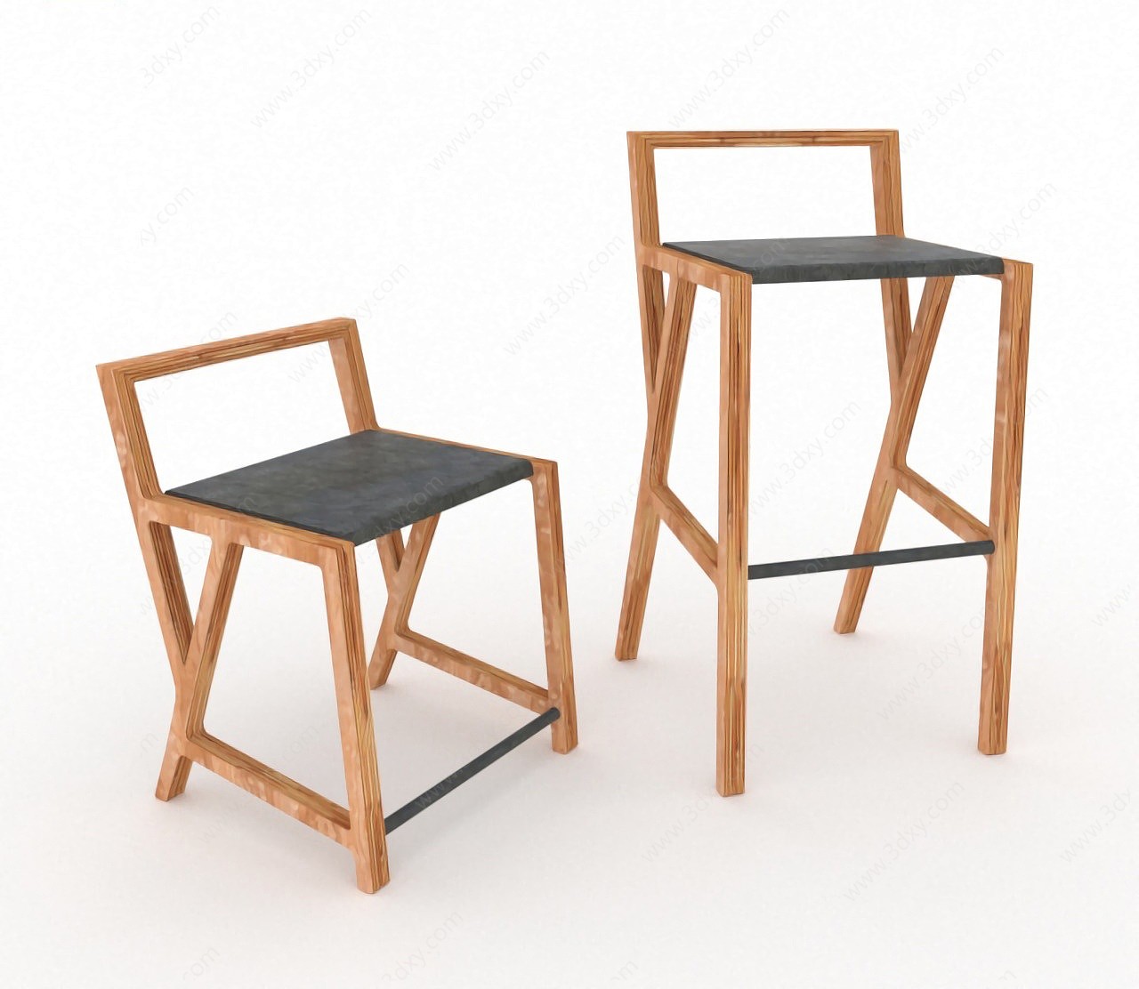 休息椅吧椅3D模型