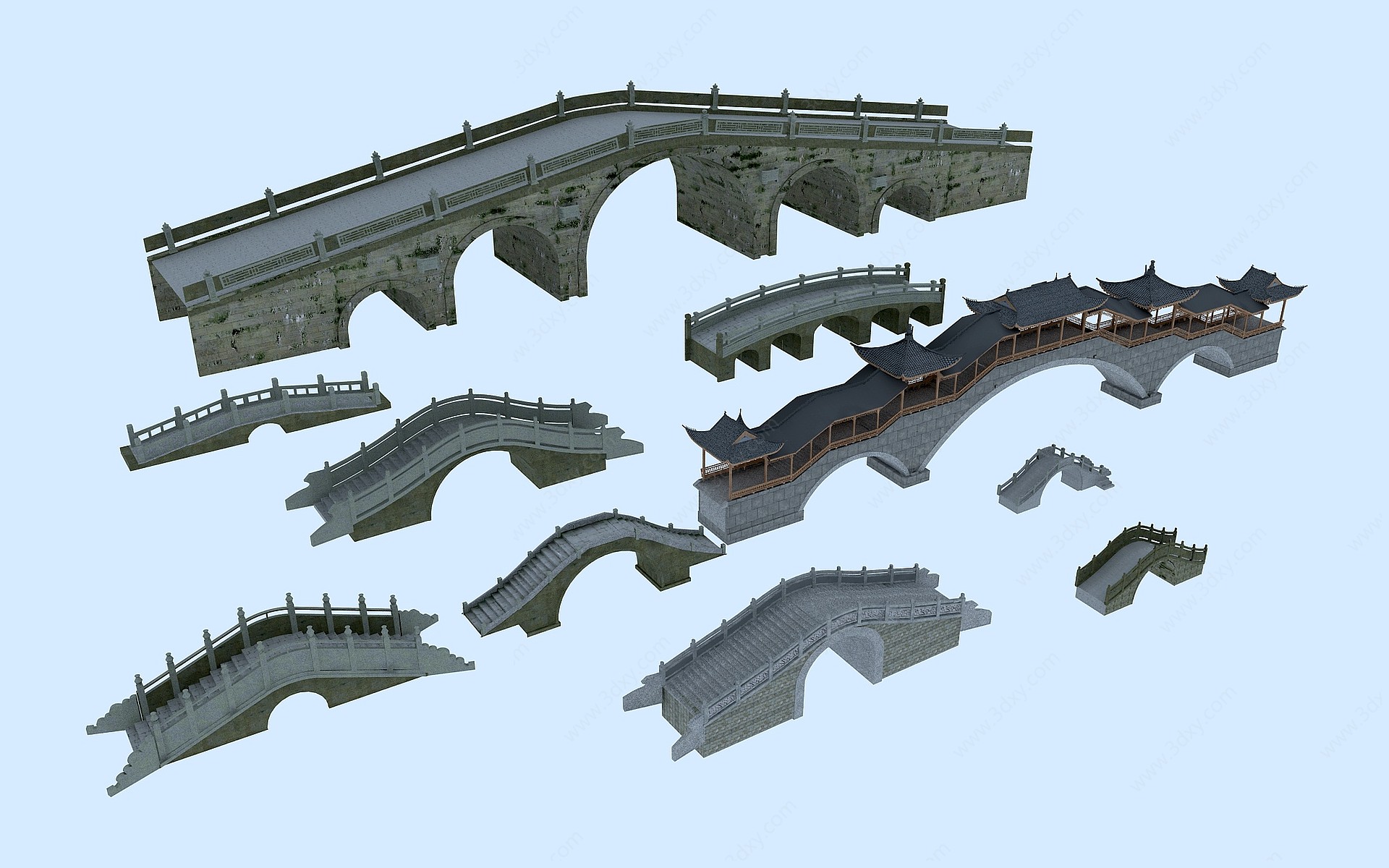 现代大桥3D模型
