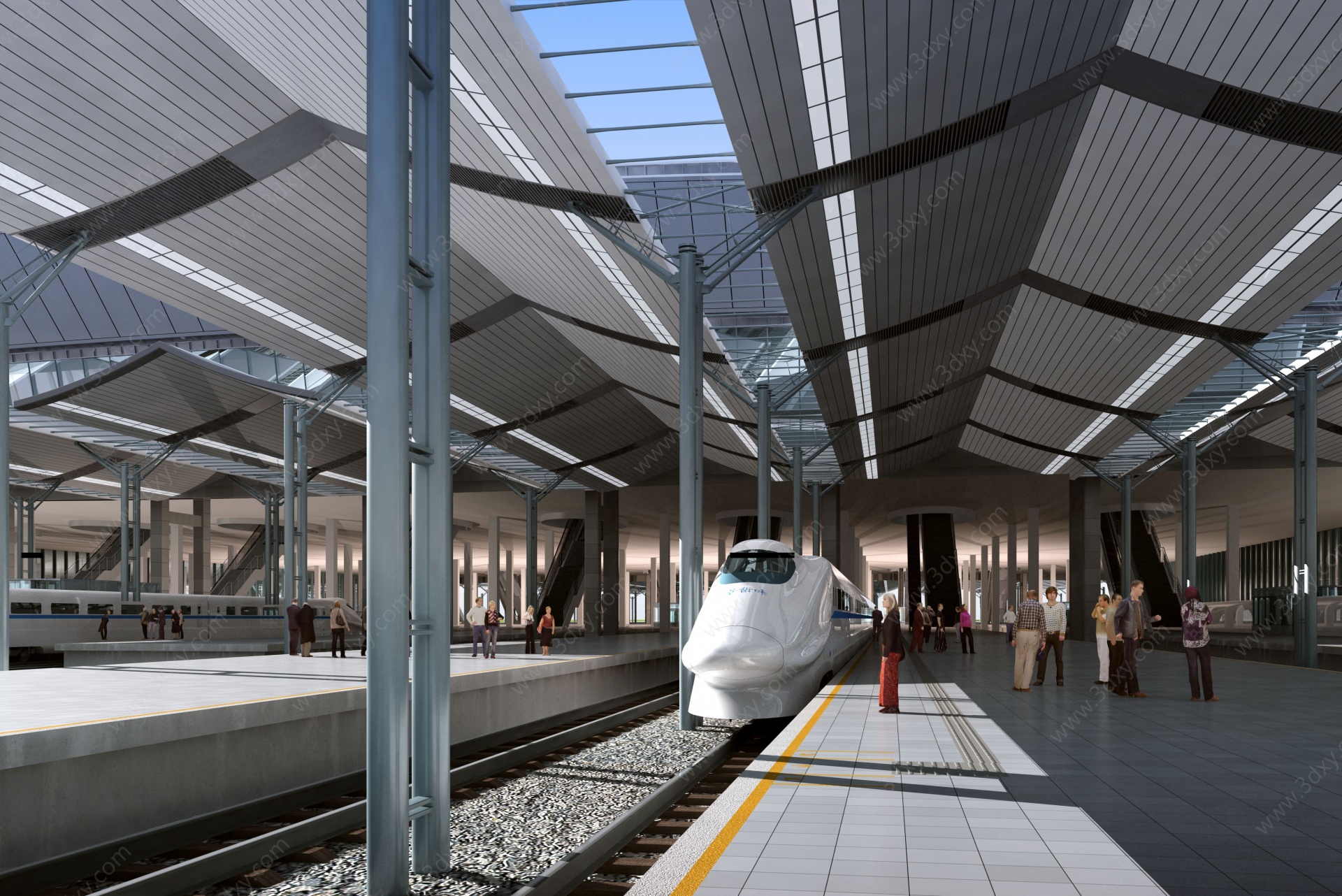 火车站3D模型