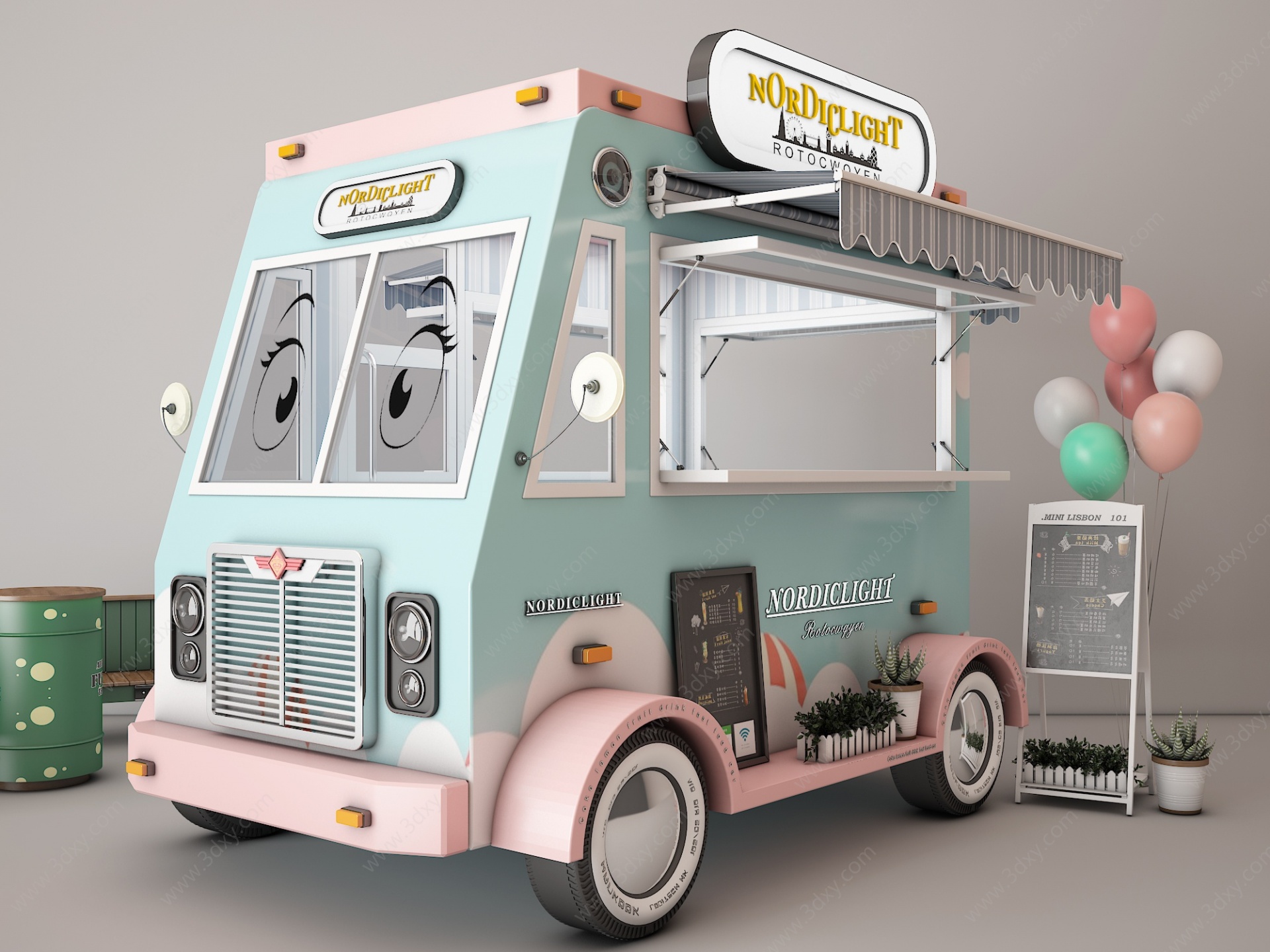 快餐车3D模型
