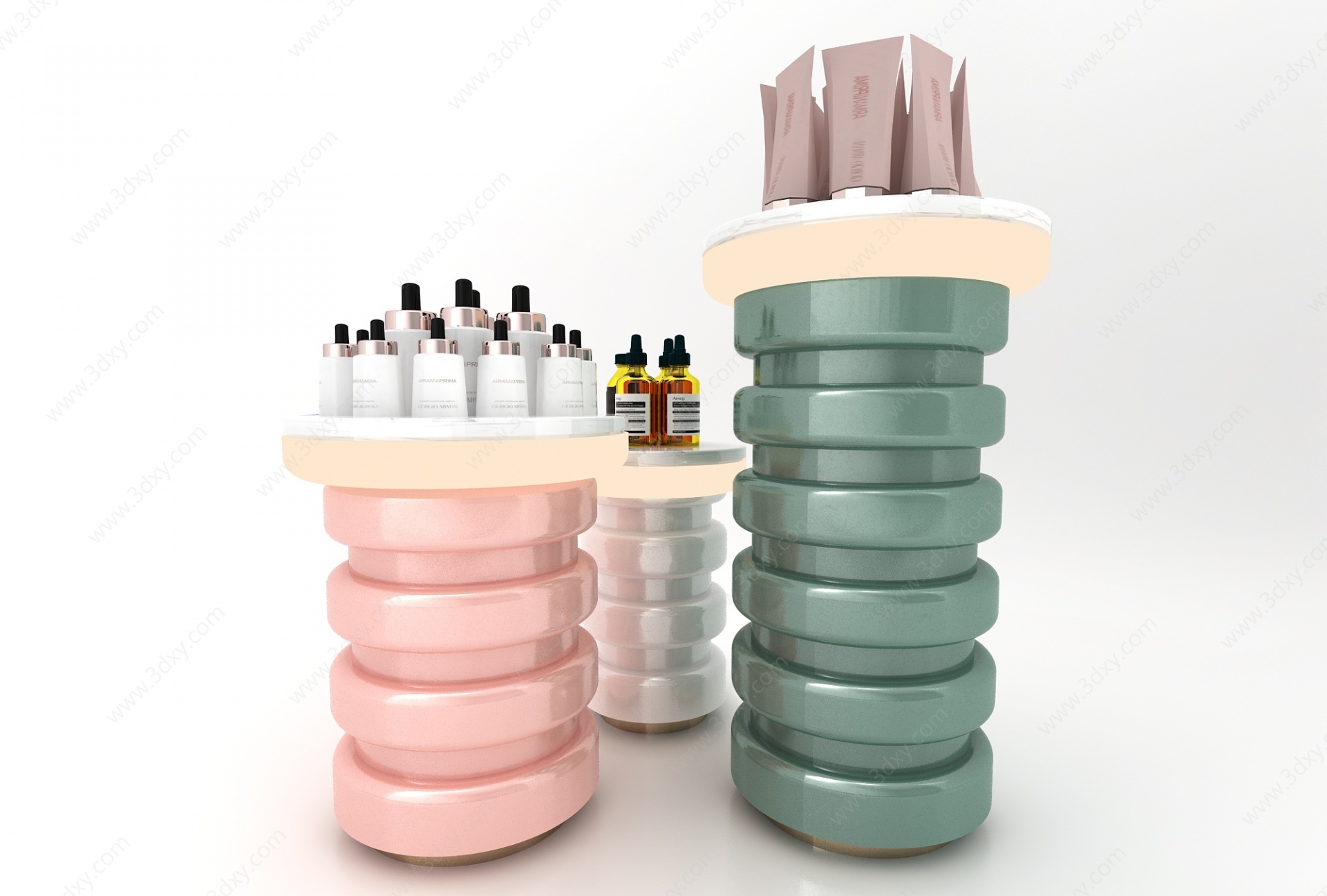现代风格化妆品柜3D模型