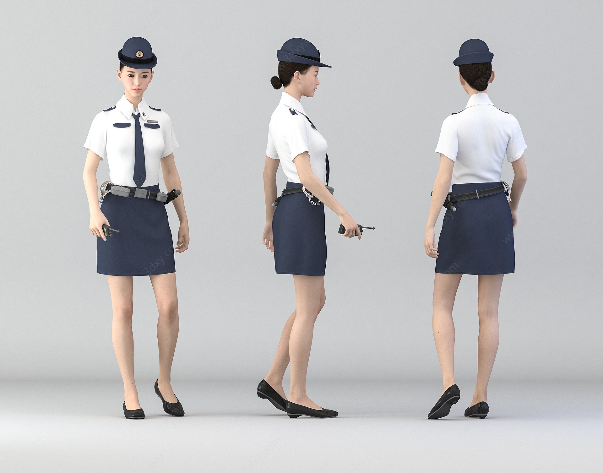 女警察3D模型