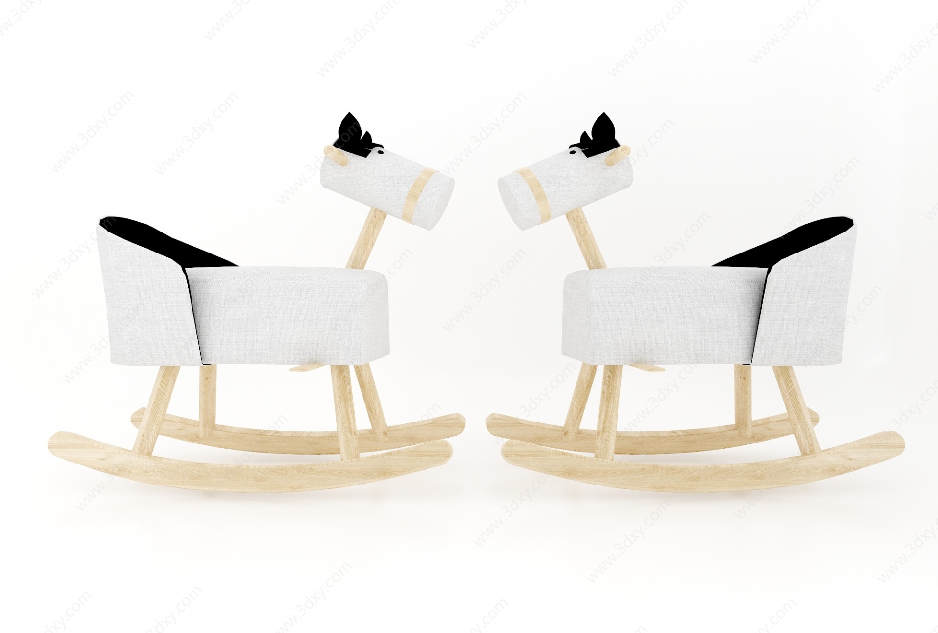 现代风格摇摇椅3D模型