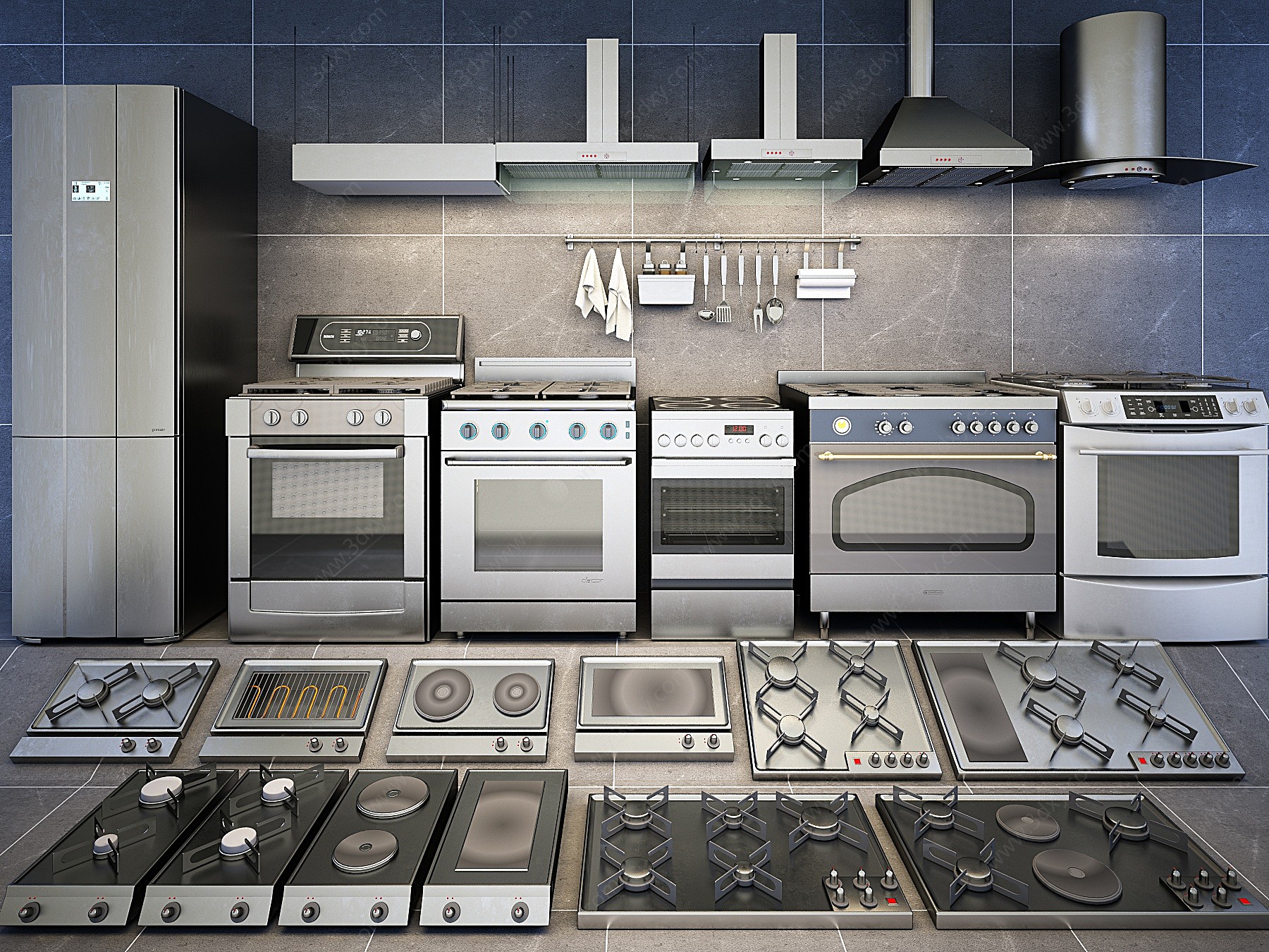厨房设备3D模型