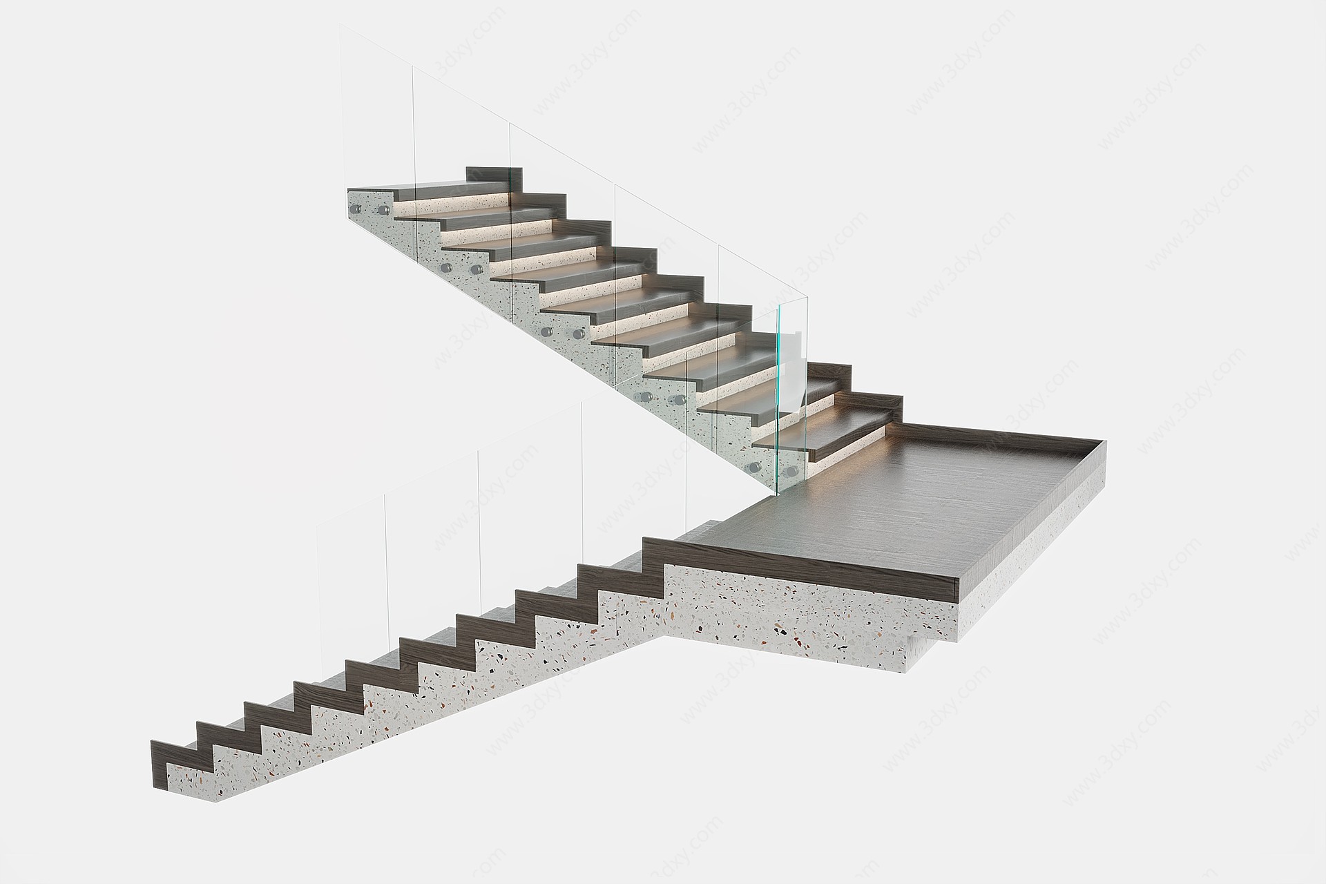 现代楼梯3D模型