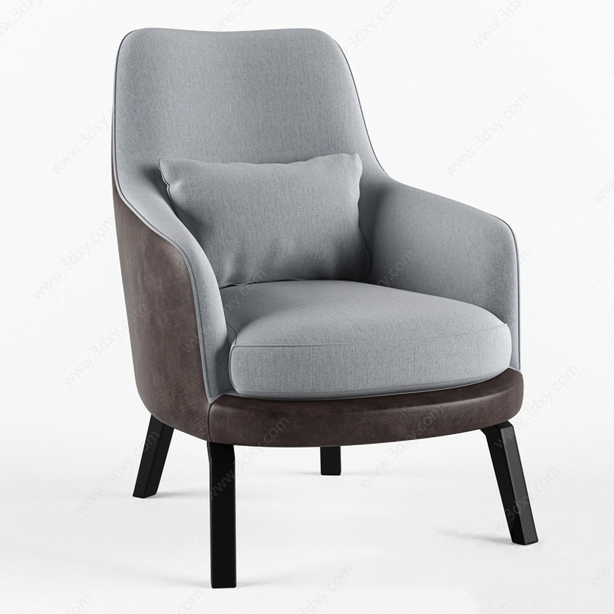 现代单人沙发椅靠椅3D模型