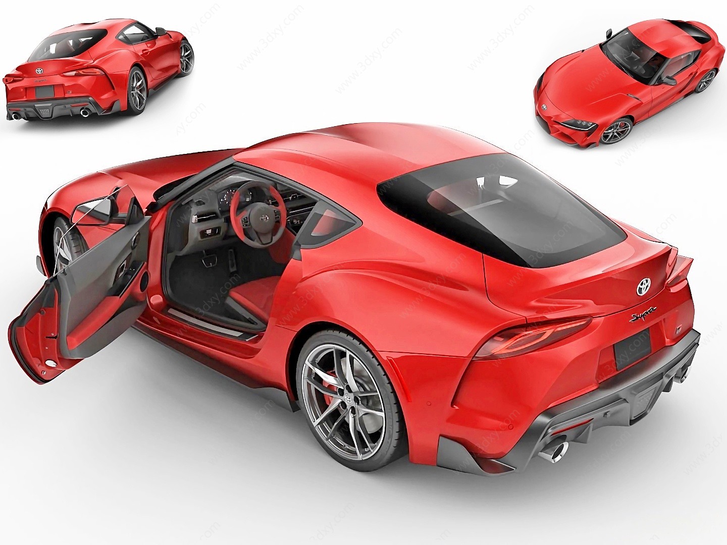现代丰田超级跑车3D模型