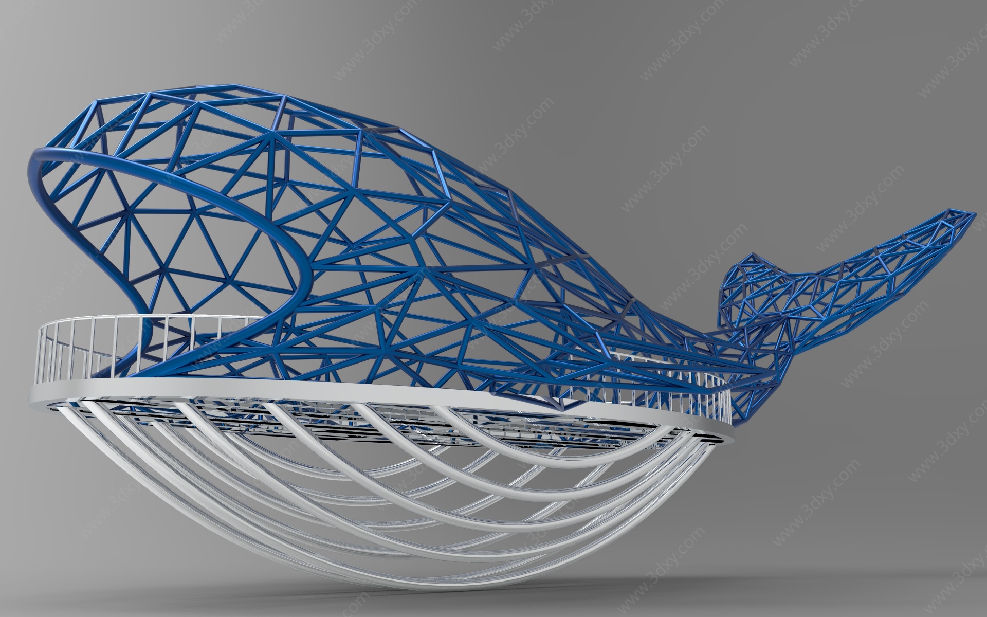 钢结构景观台3D模型