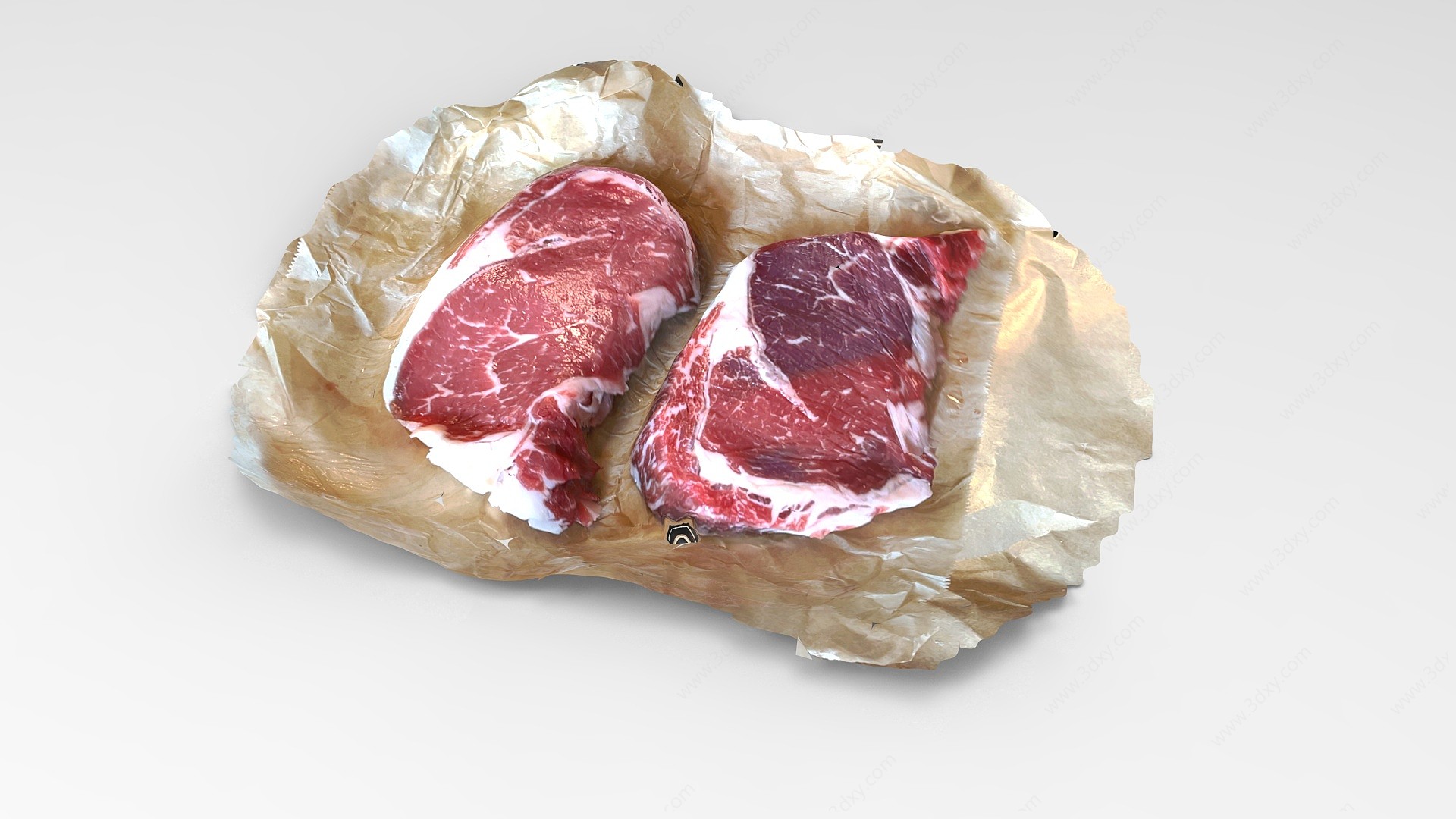猪肉冻肉食品3D模型