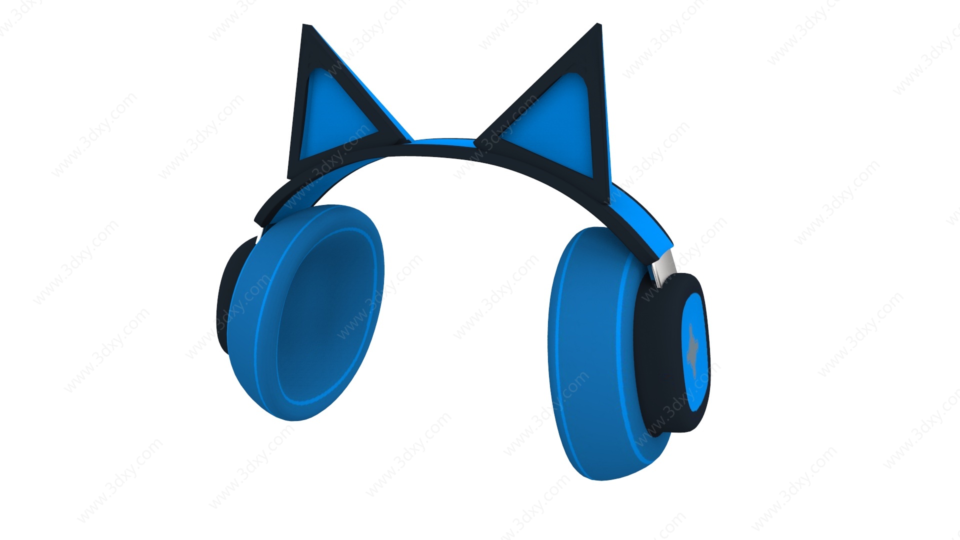 猫耳朵蓝牙耳机3D模型