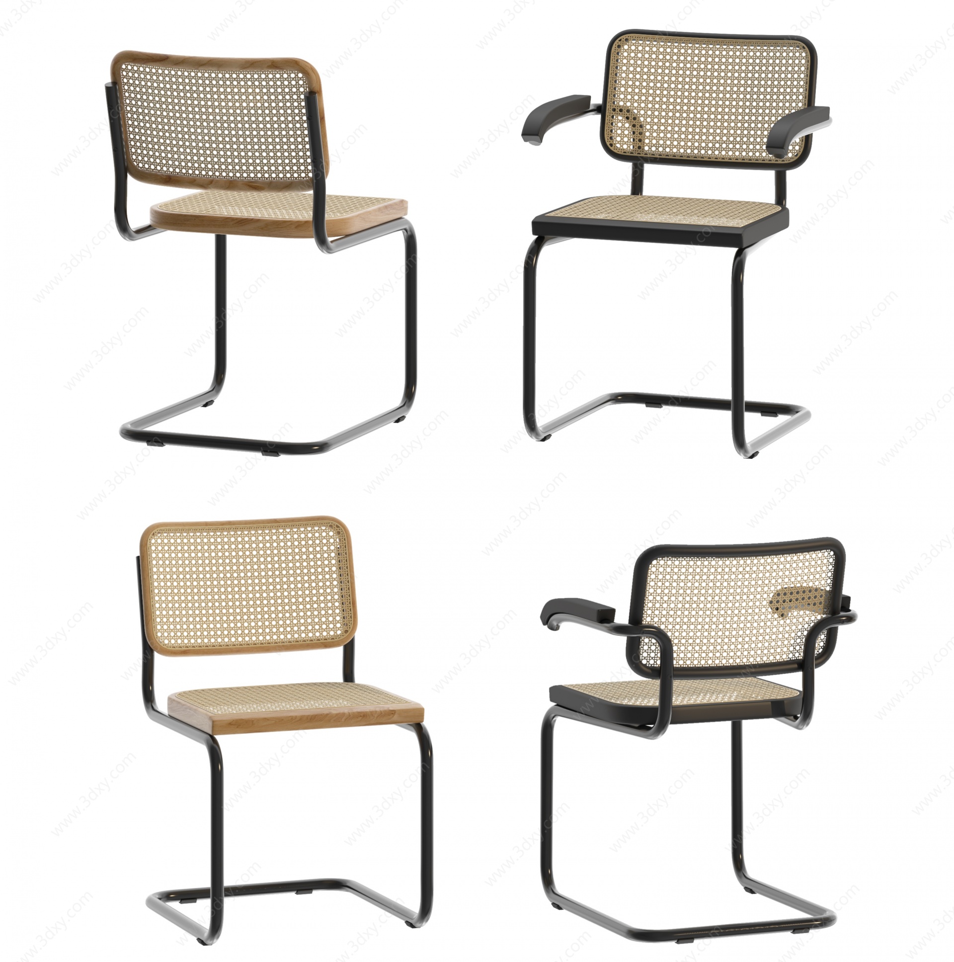 现代镂空户外单椅3D模型