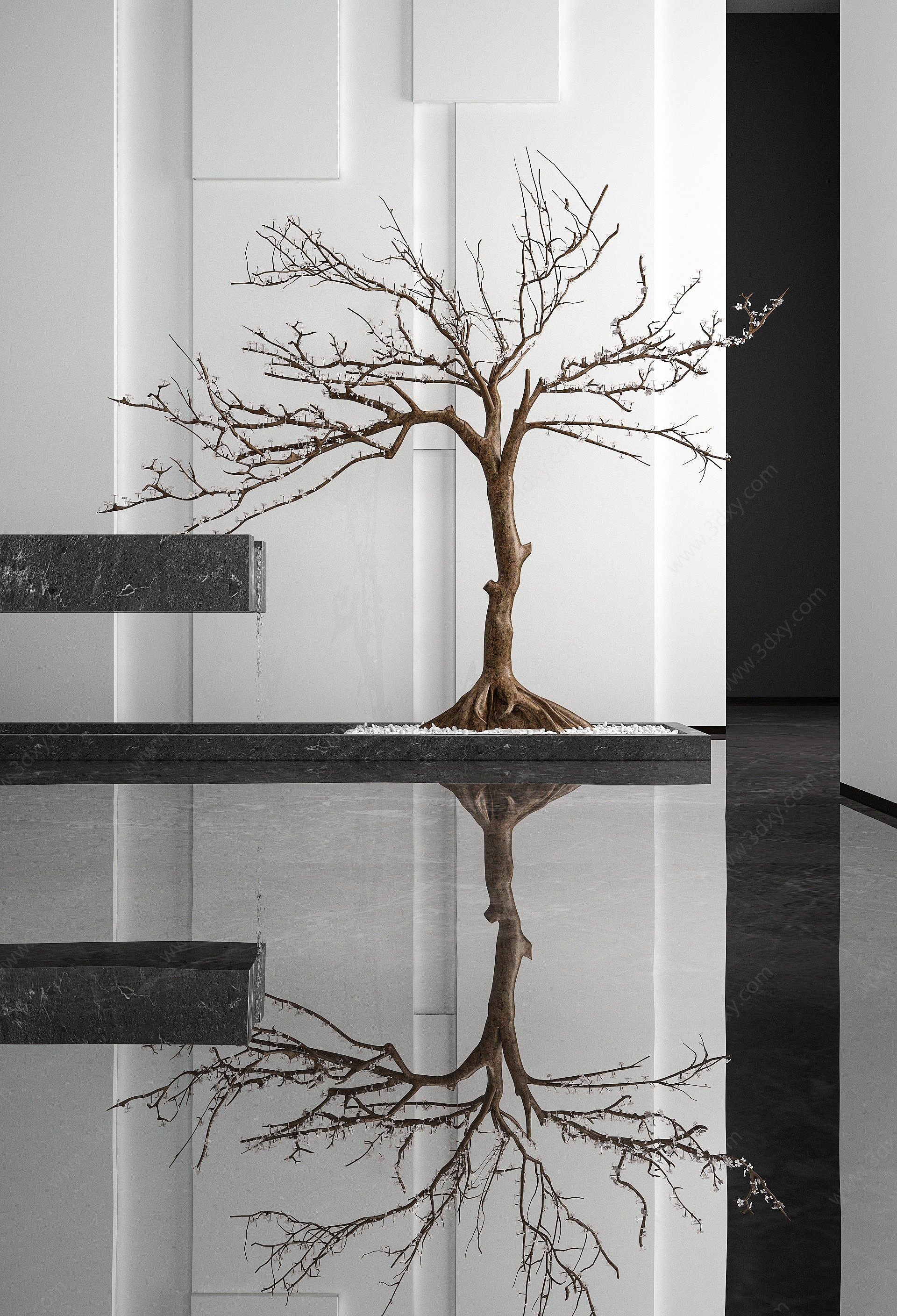 现代装饰树3D模型