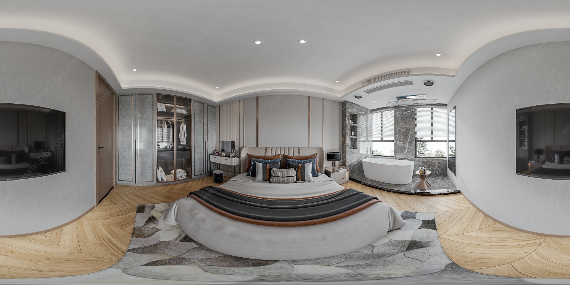 现代卧室3D模型