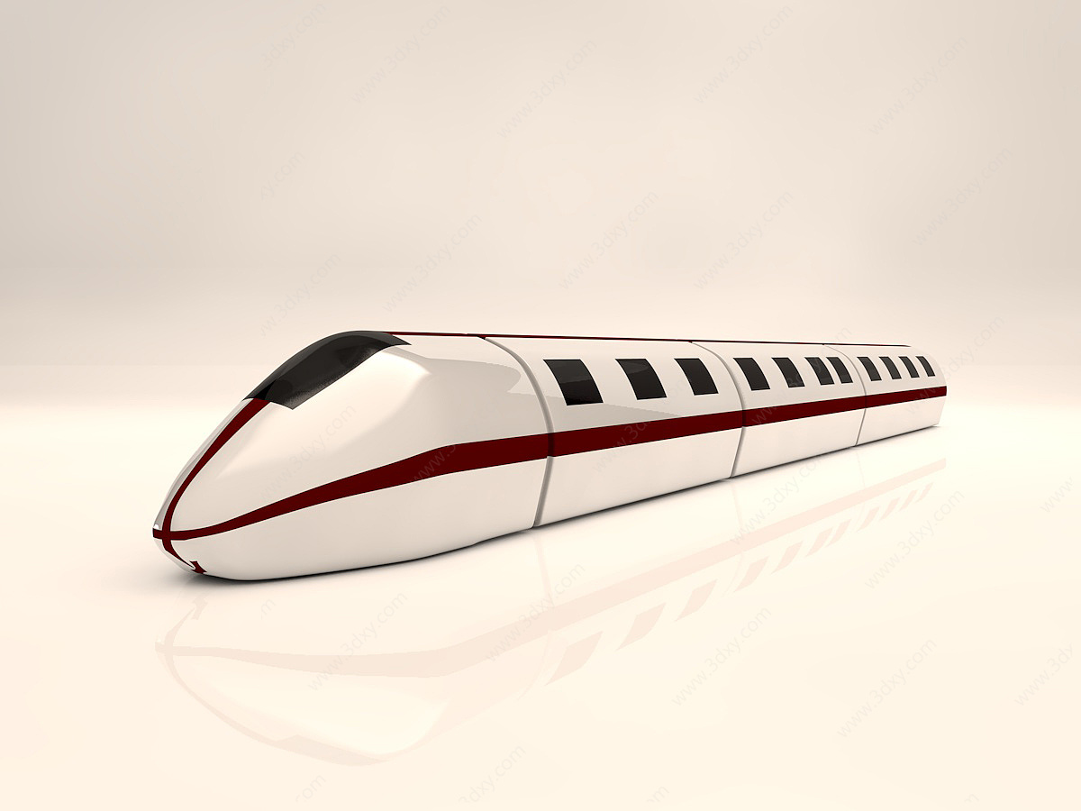 高铁列车火车3D模型