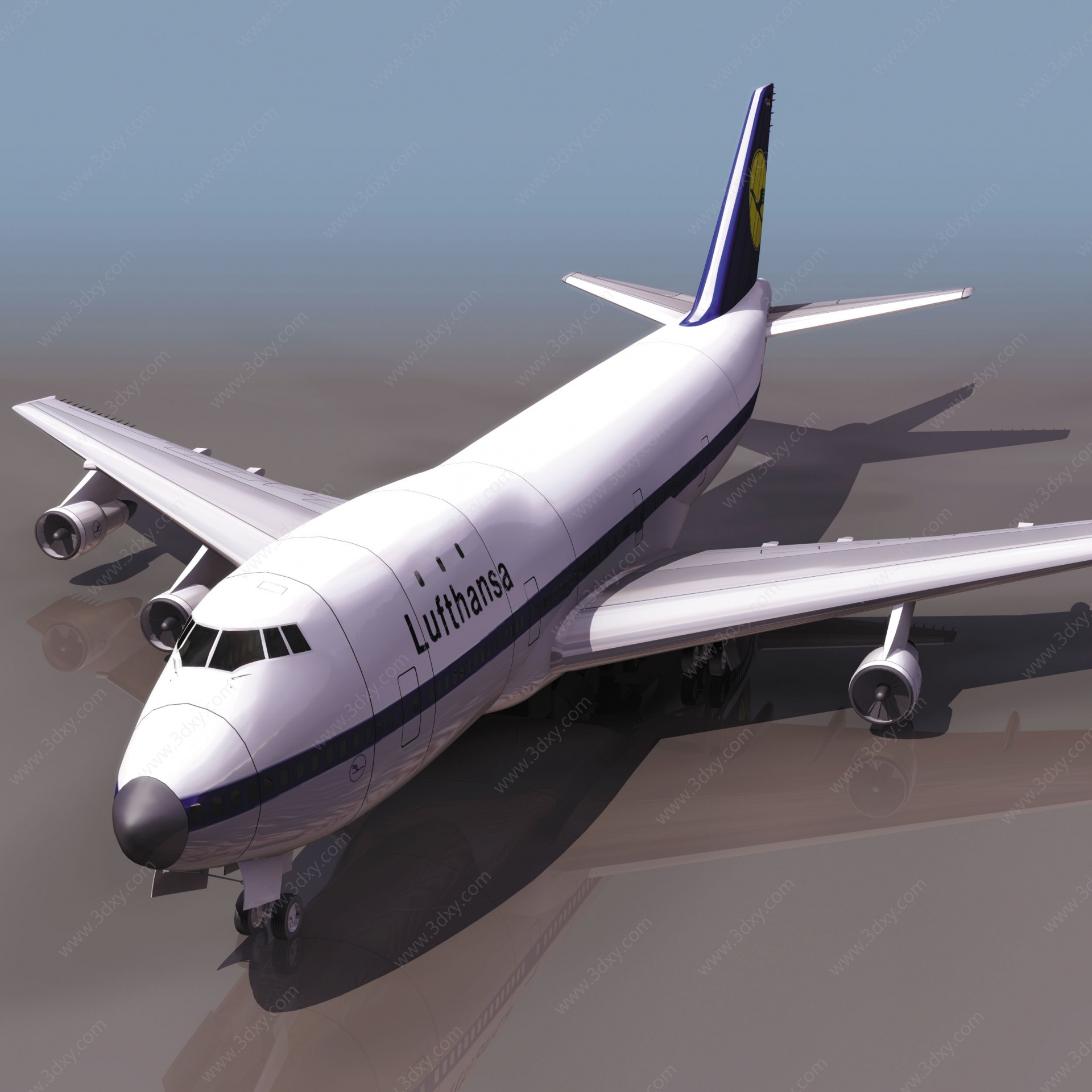 B747客机3D模型