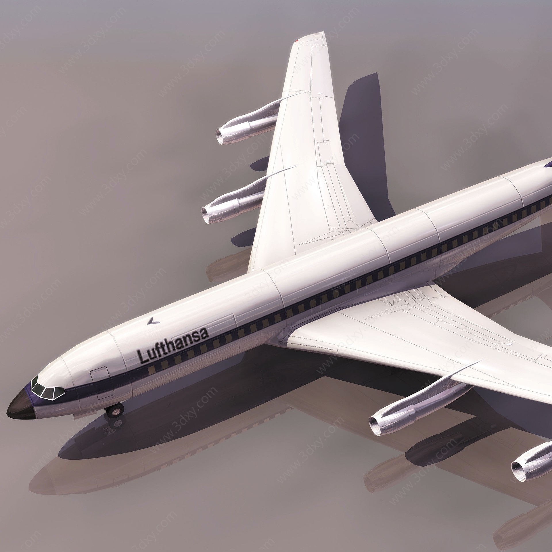 BOEIN707客机3D模型
