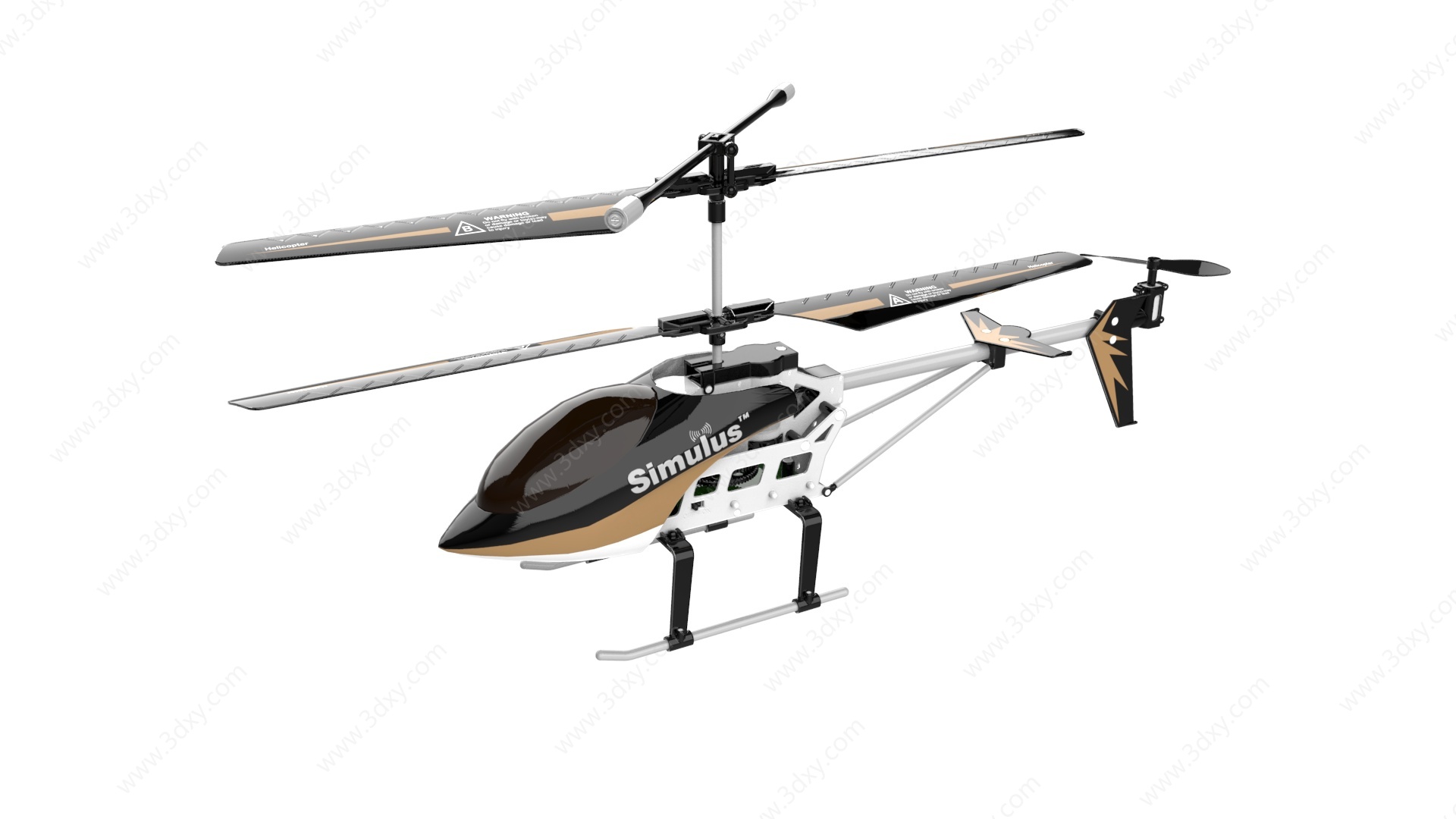 玩具支撑飞机3D模型