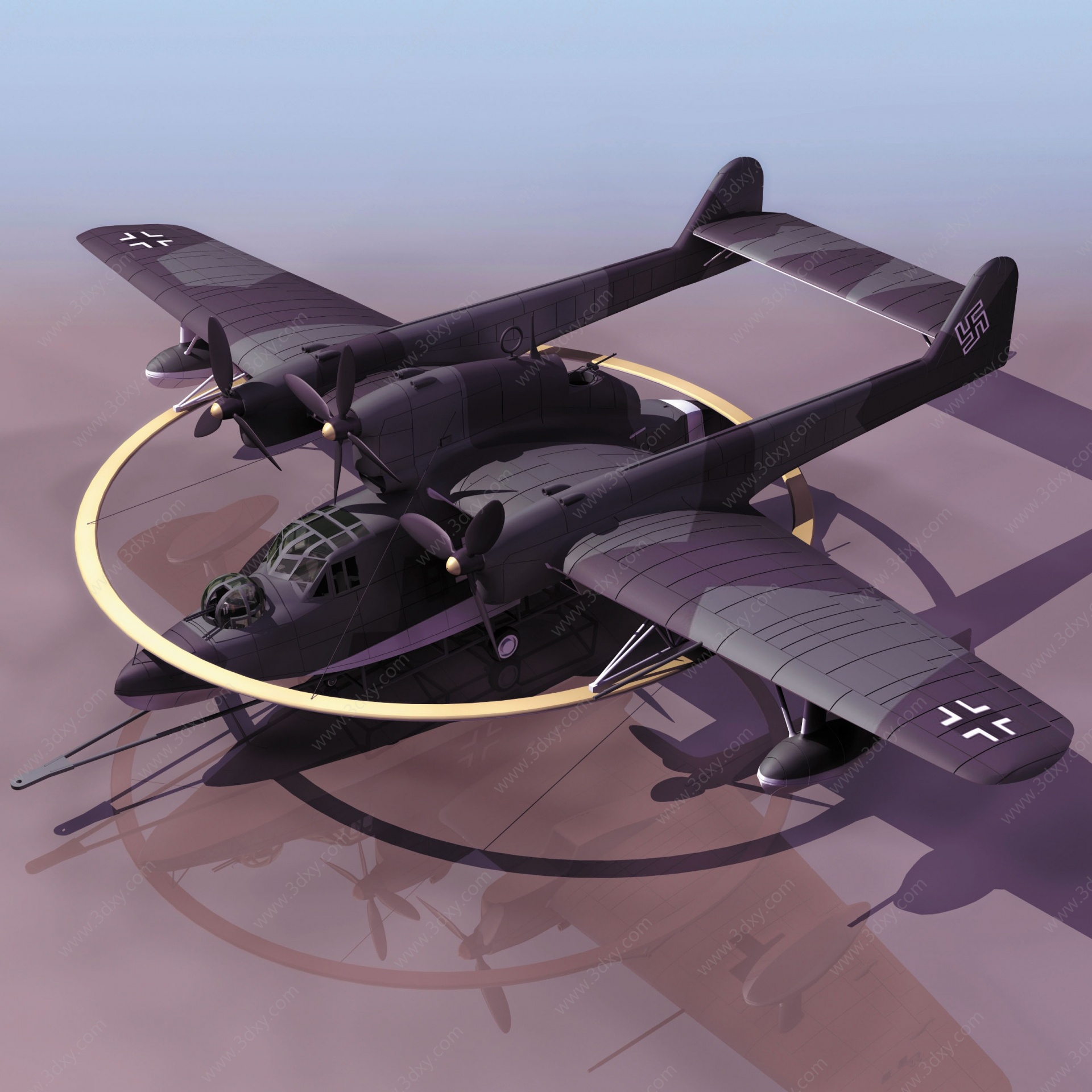 BV138MS双人战斗机3D模型