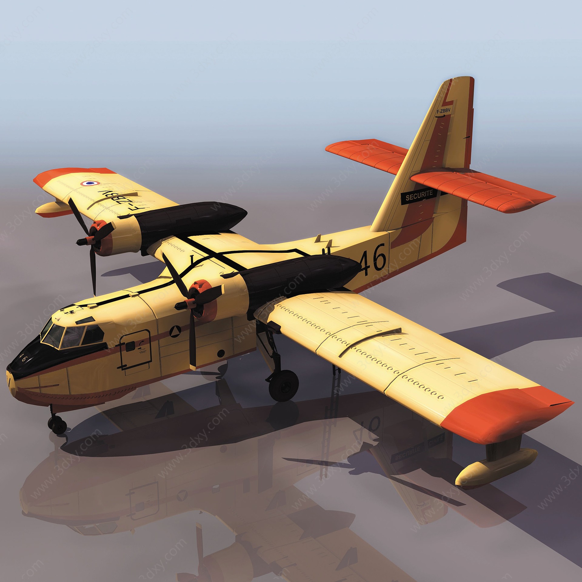 CANDAIR小型飞机3D模型