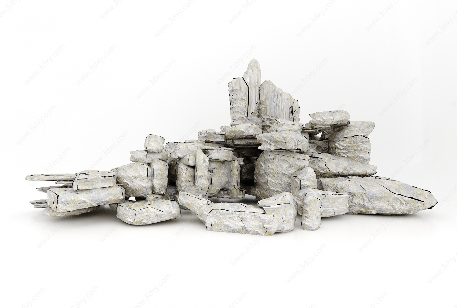 石头3D模型
